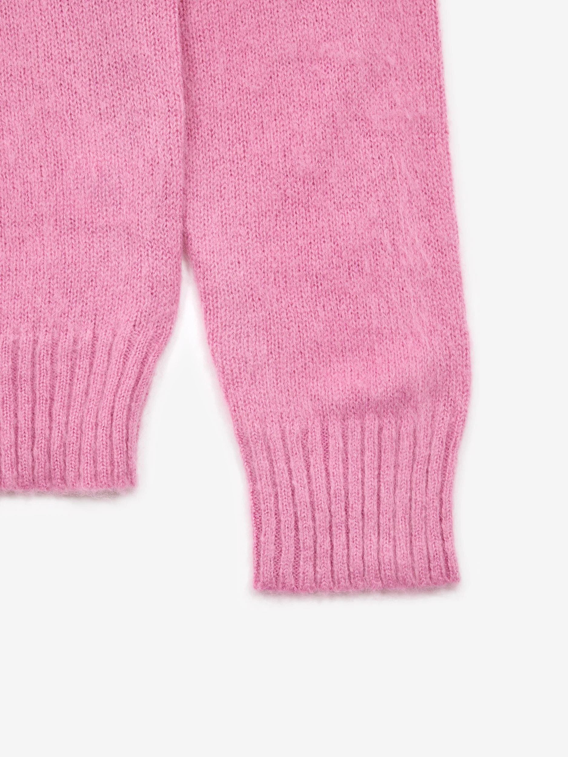Brain Dead Superfuzz Logohead Crewneck Sweater - Fuchsia - Image 4