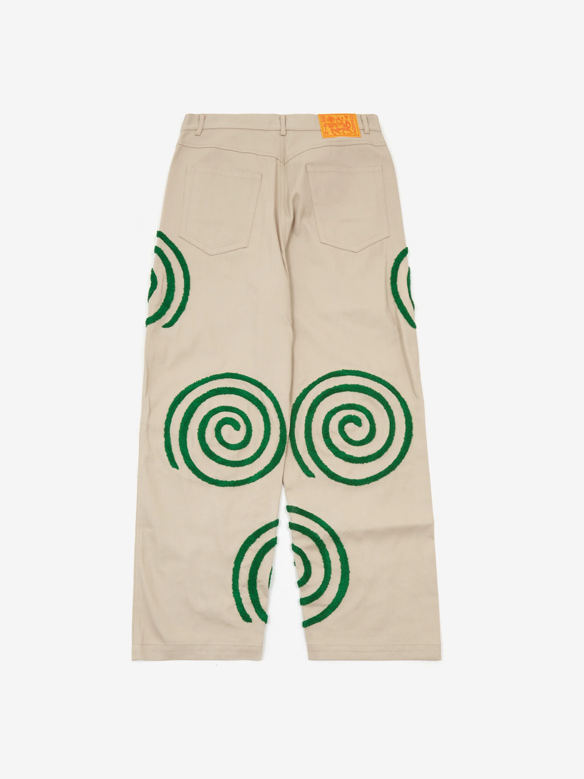 Brain Dead Swirls Twill Pant W - Khaki - Image 6
