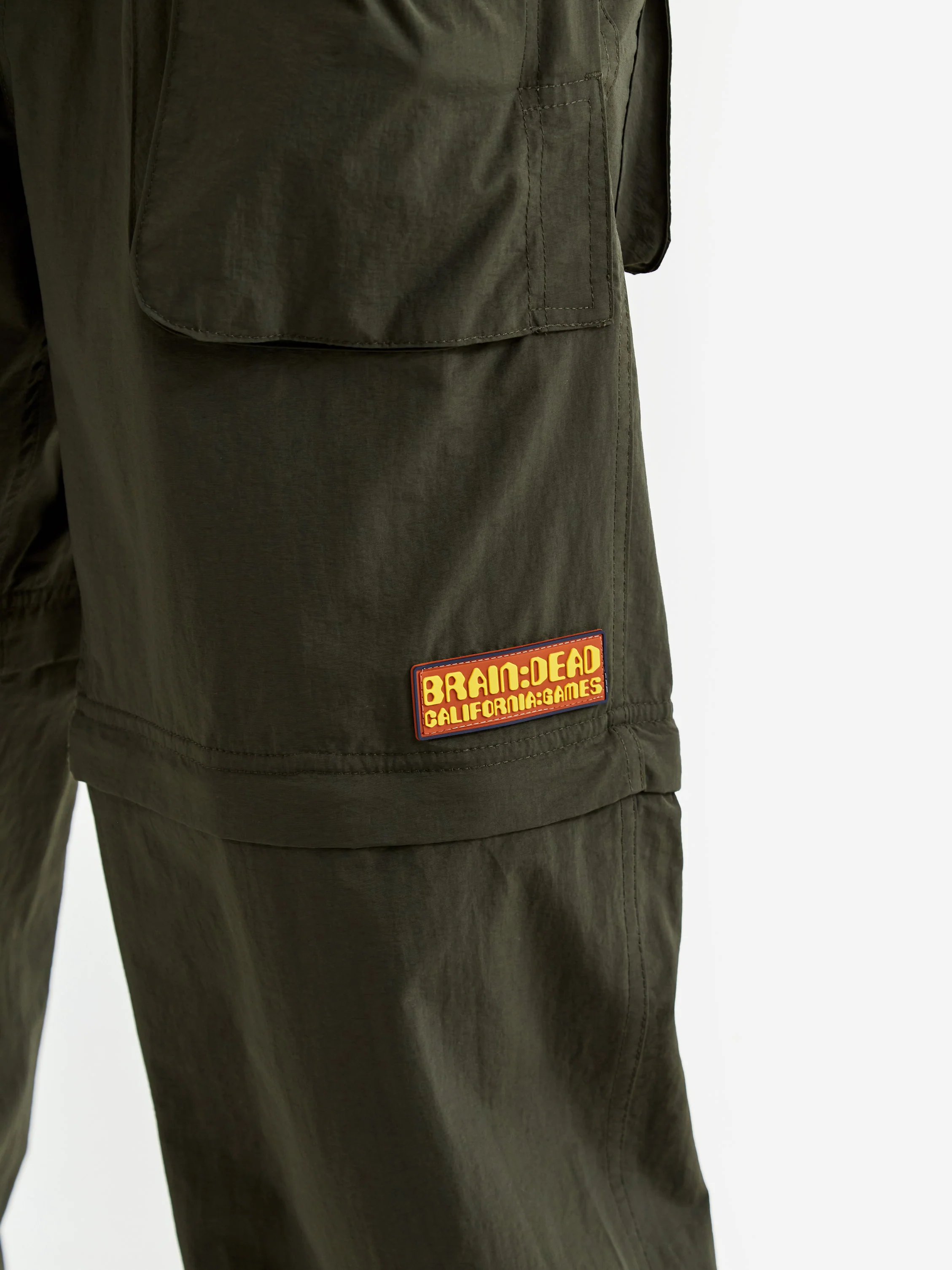 Brain Dead Taslan Convertible Pant W - Olive - Image 4