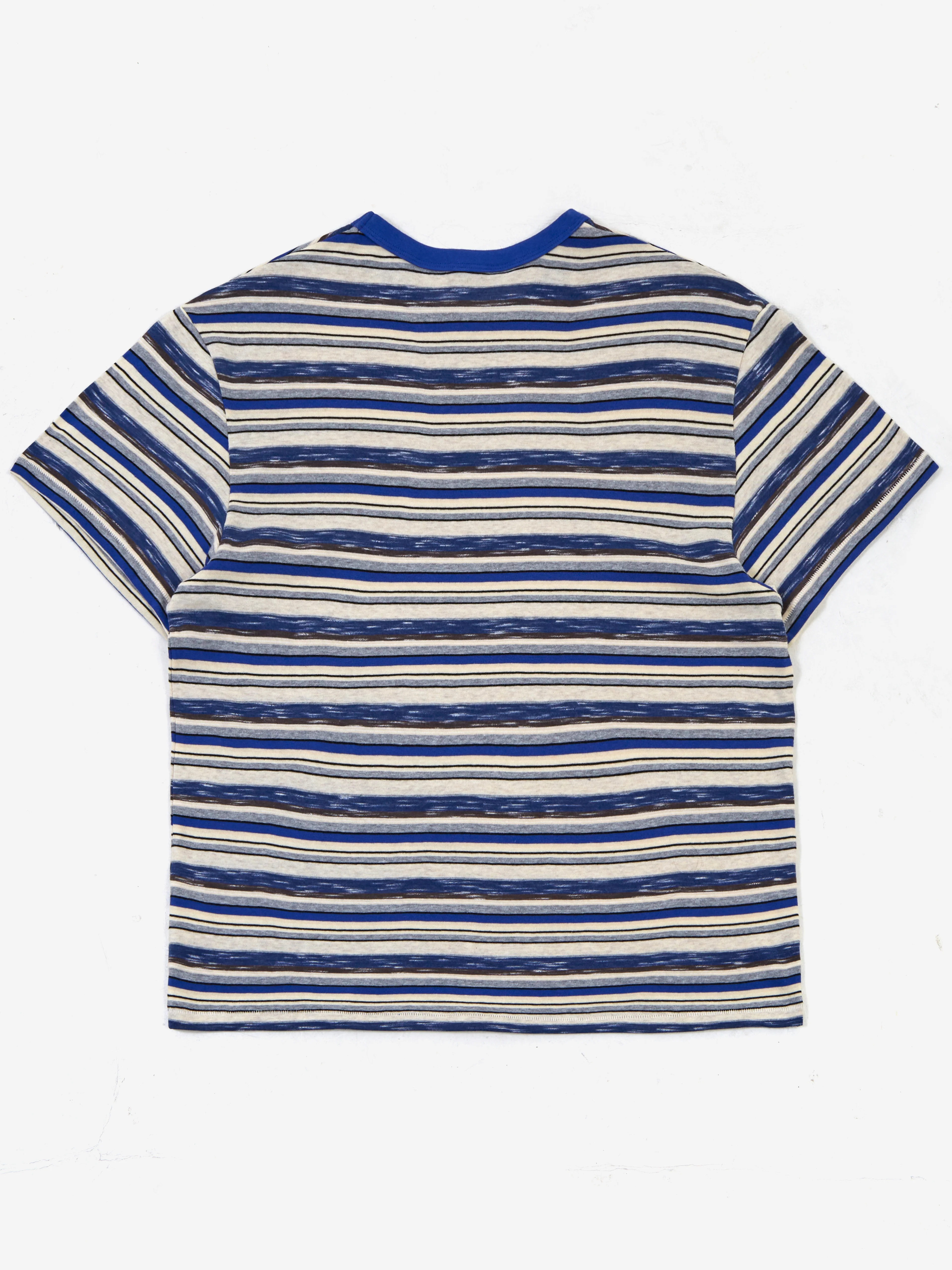 Brain Dead Toni Stripe T-Shirt - Blue Multi - Image 3