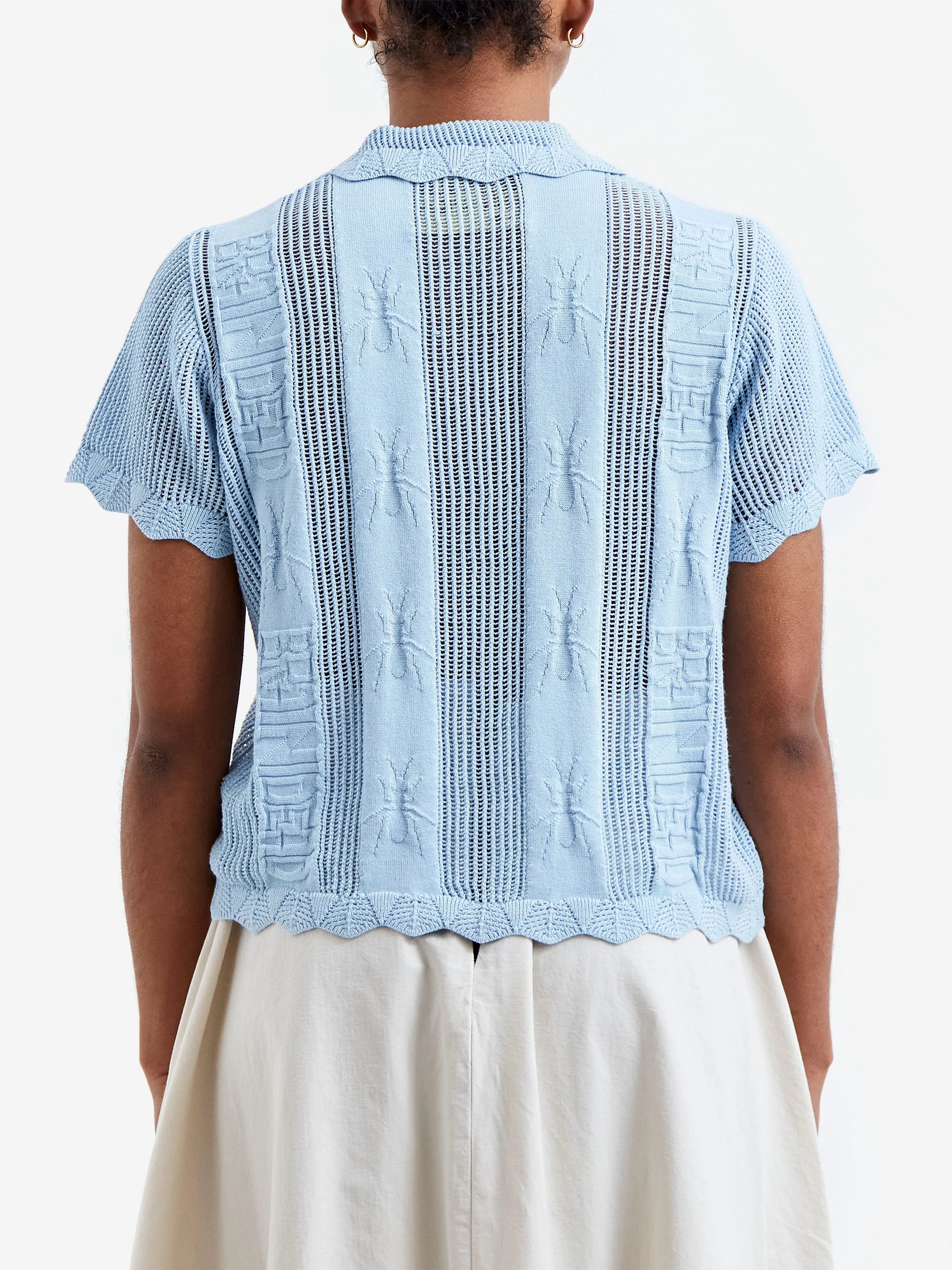 Brain Dead Translucent Doily Top W - Light Blue - Image 3