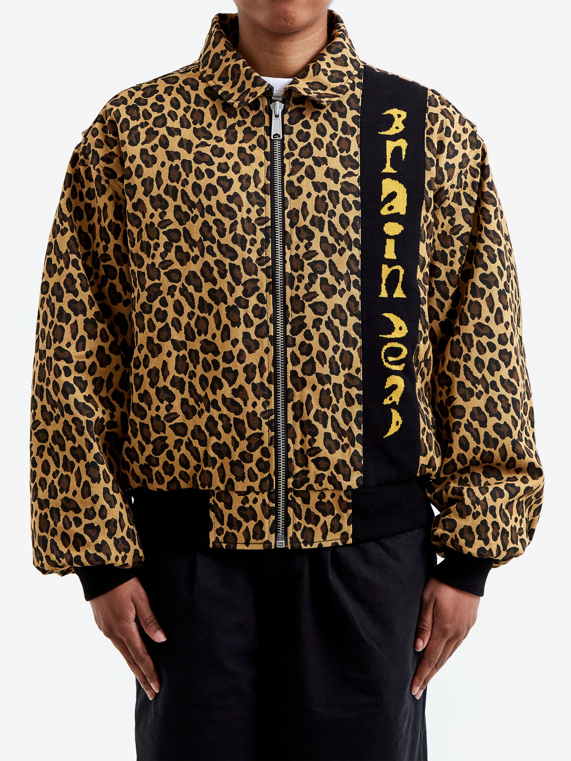 Brain Dead Twill Flight Jacket W - Leopard - Image 2
