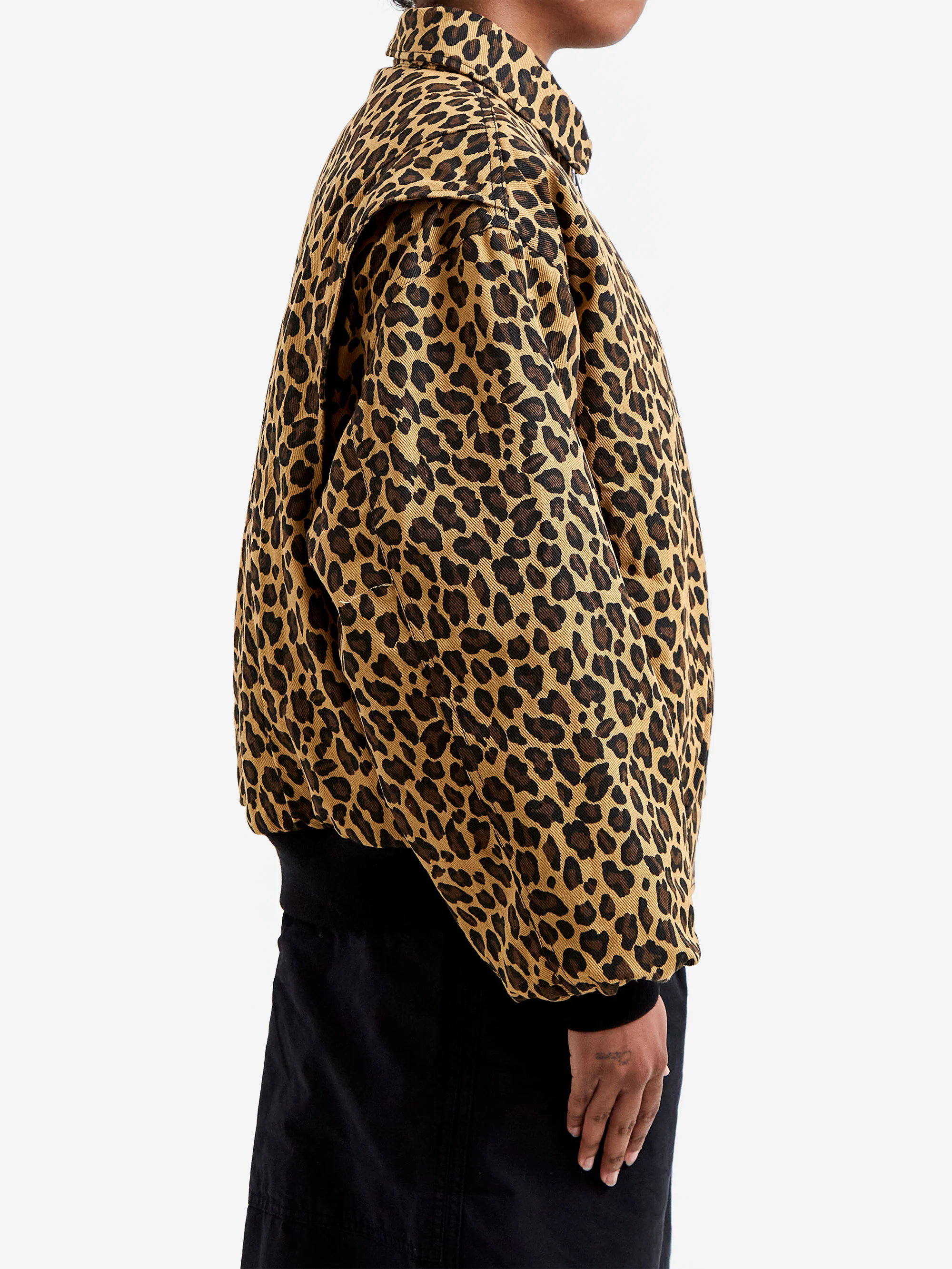 Brain Dead Twill Flight Jacket W - Leopard - Image 3
