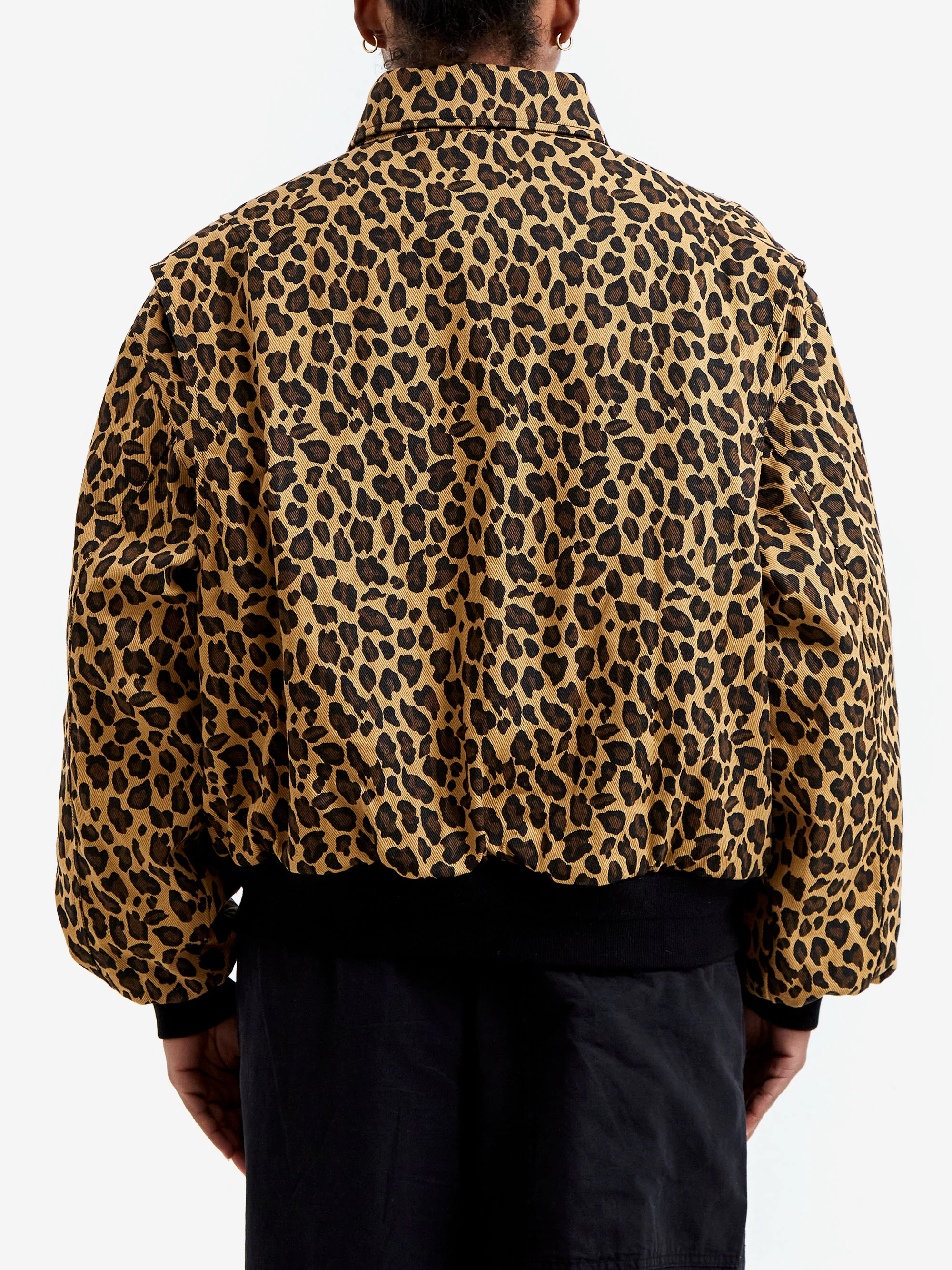 Brain Dead Twill Flight Jacket W - Leopard - Image 4