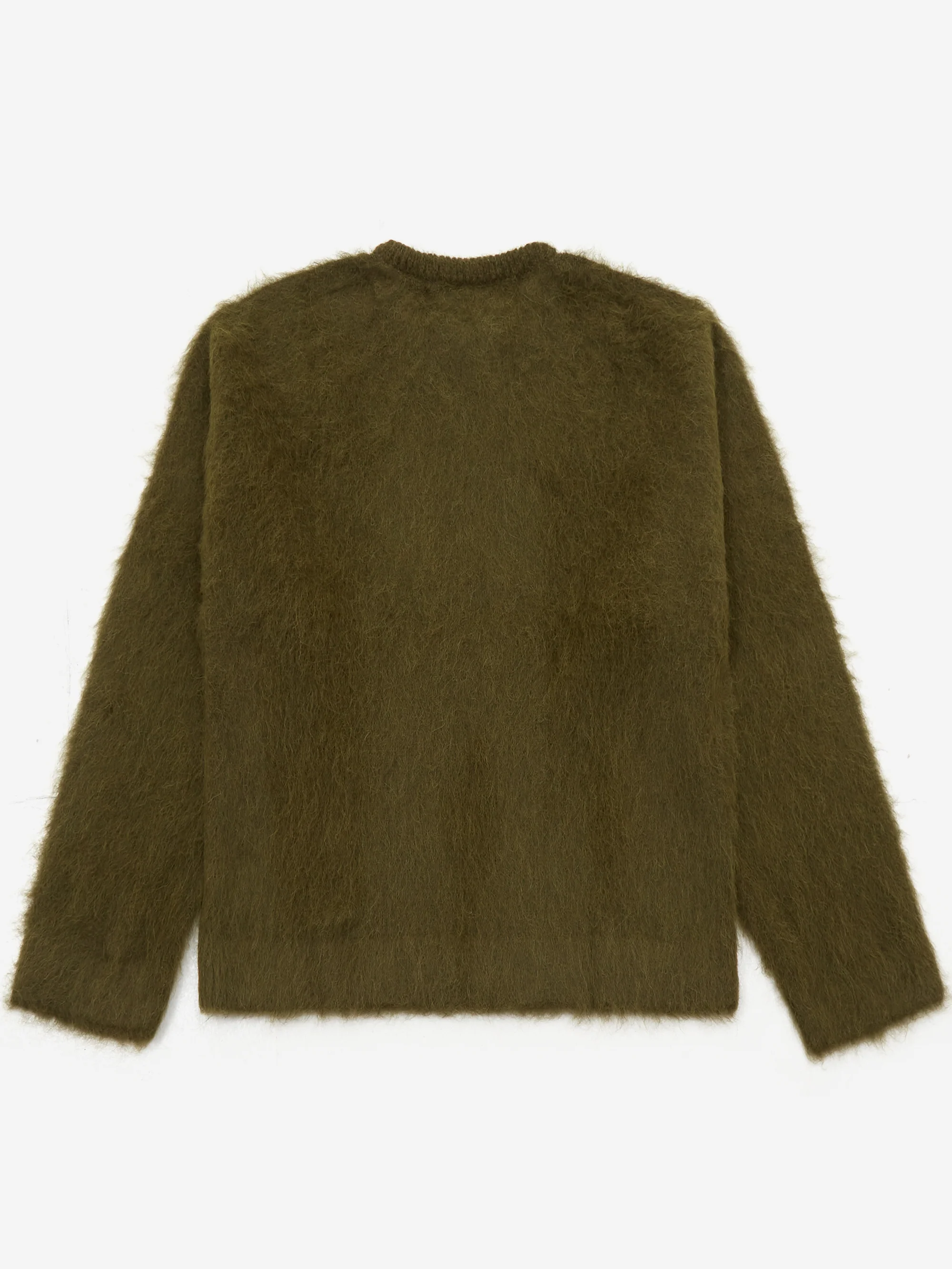 Brain Dead Uni Logo Head Knit Sweater - Olive - Image 3