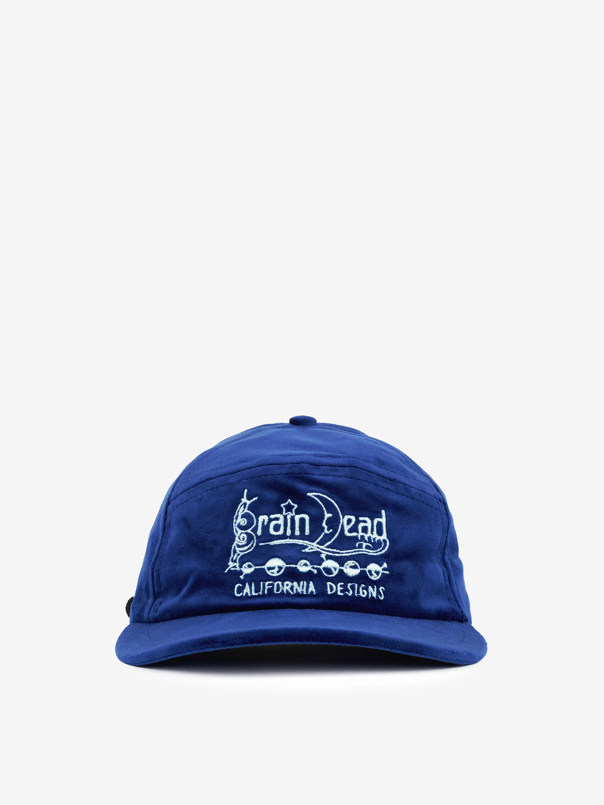 Brain Dead Velveteen Curved Front 6 Panel Hat - Berry - Image 2