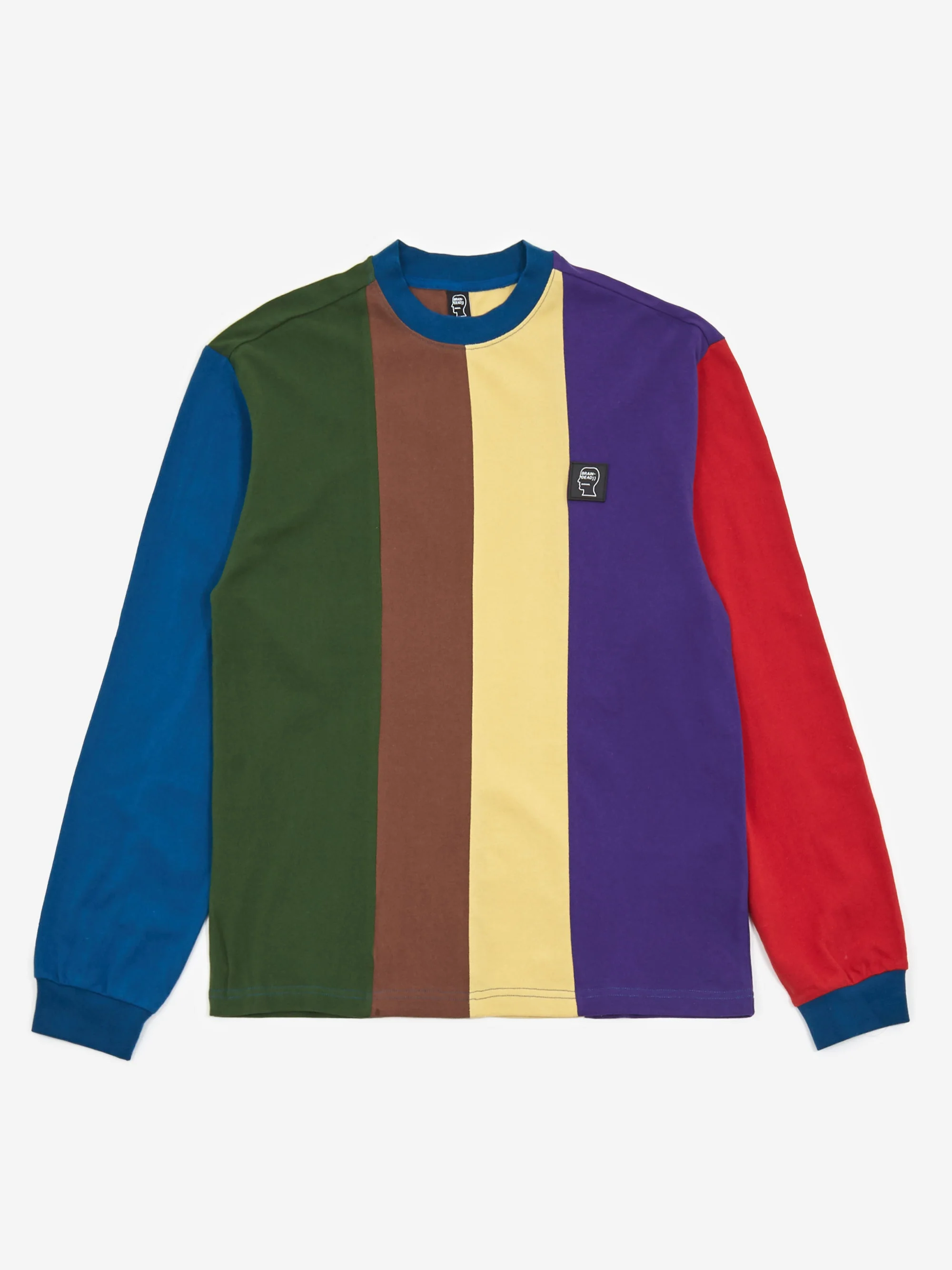 Brain Dead Vet Panelled Longsleeve T-Shirt - Slate - Image 2