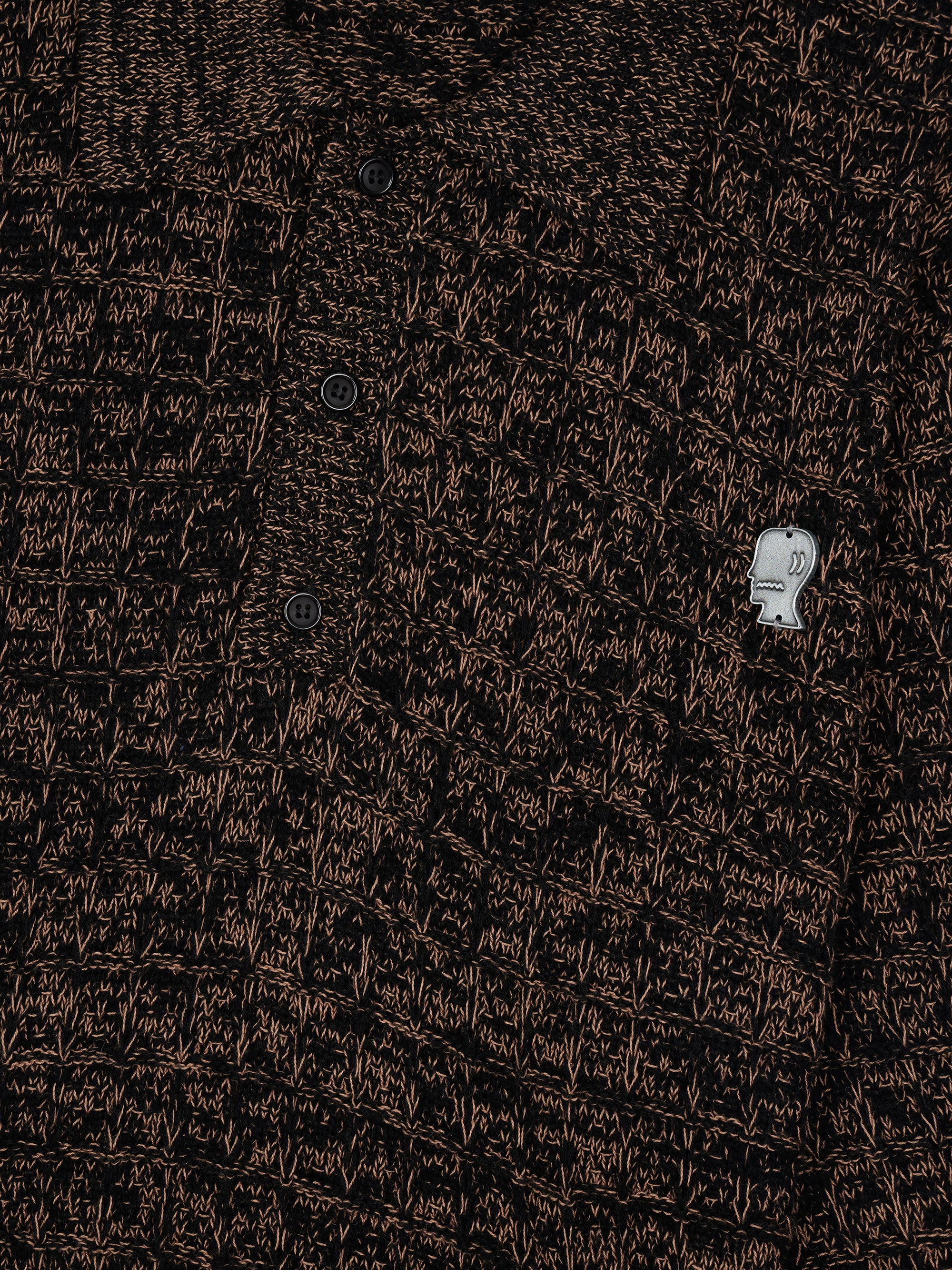 Brain Dead Waffle Pullover Sweater - Charcoal - Image 3