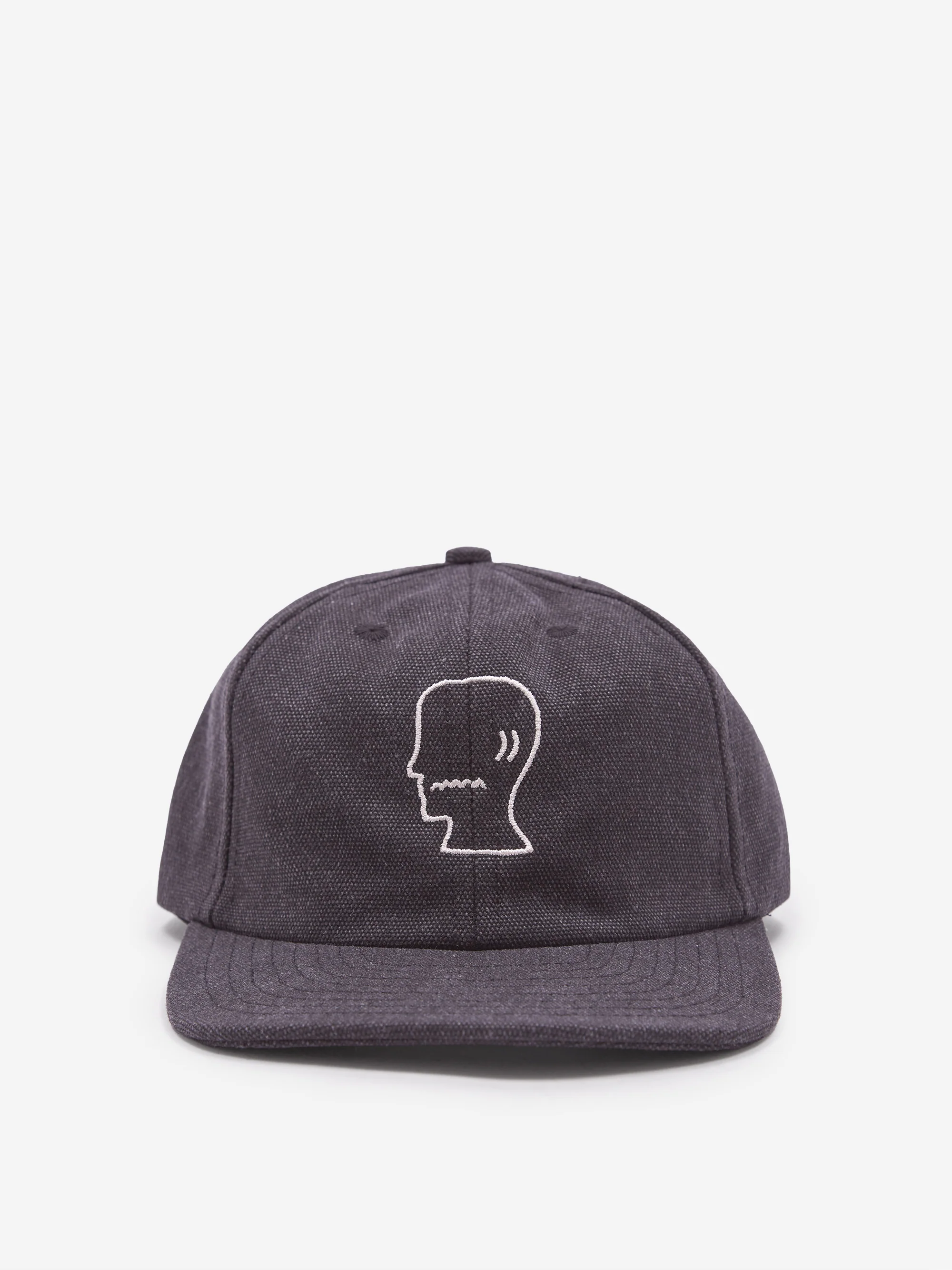 Brain Dead Washed Twill Logohead Hat - Black - Image 2