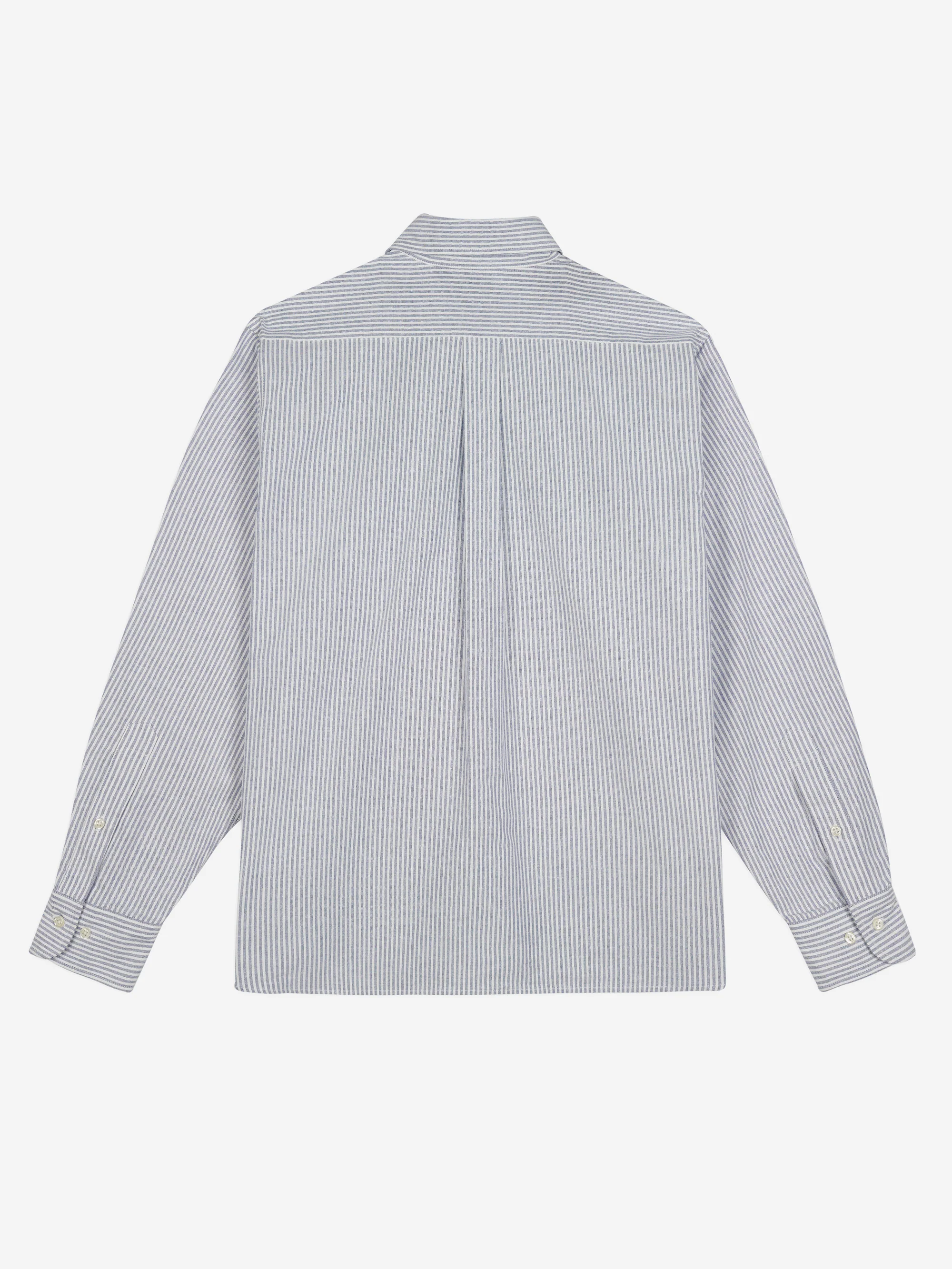 Brain Dead x Brooks Brothers Embroidered Striped Oxford Button - Blue - Image 3