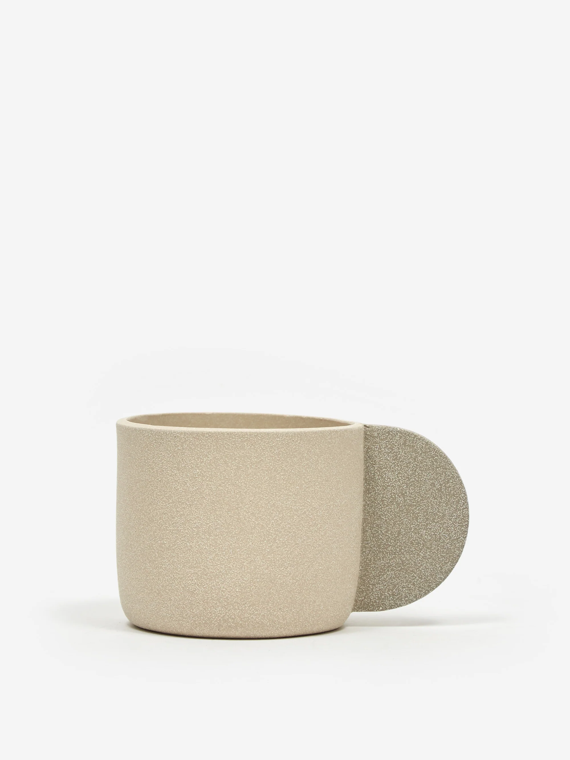 Brutes Ceramic Handmade Large Wide Mug - Sand