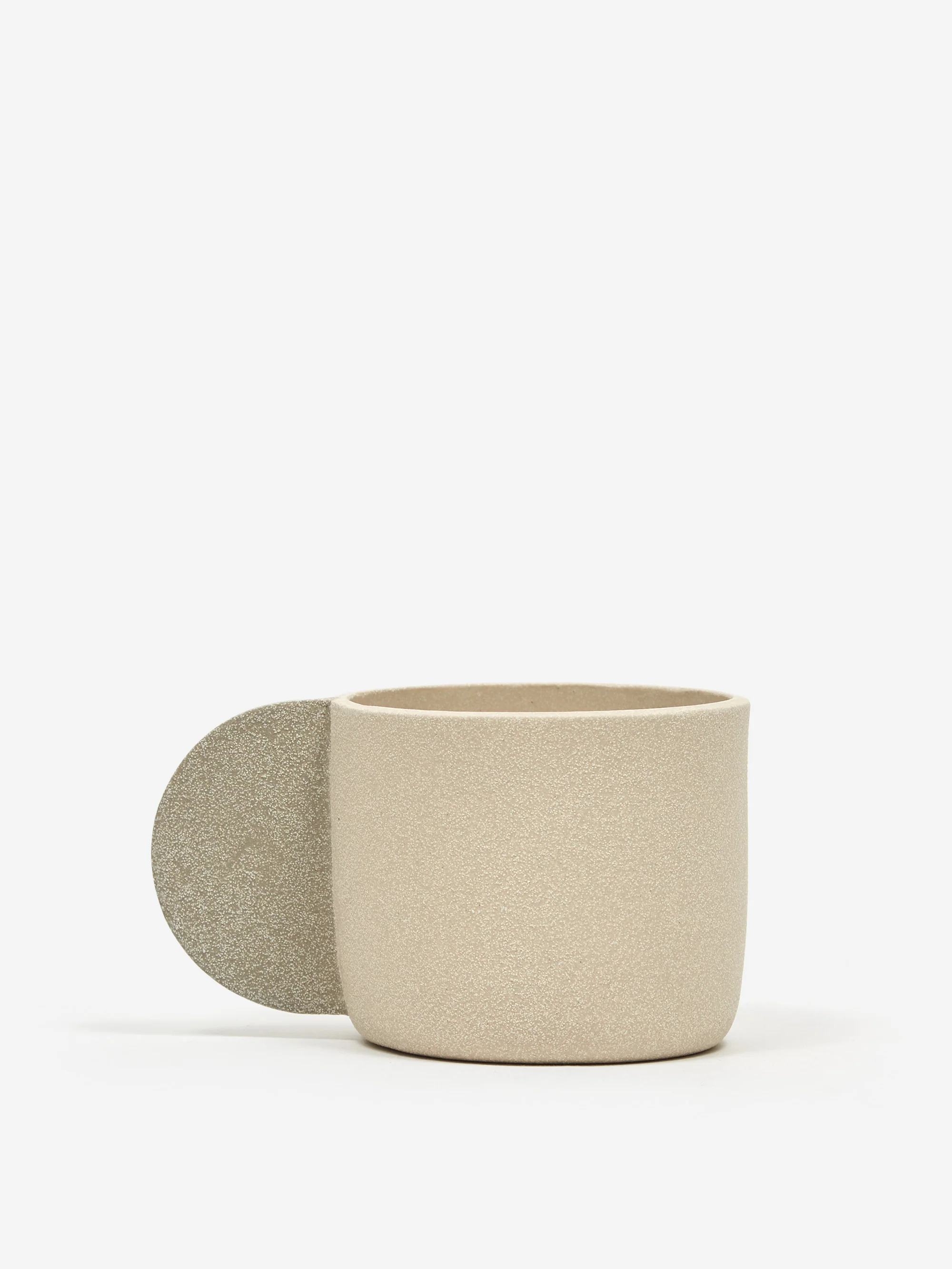 Brutes Ceramic Handmade Large Wide Mug - Sand - Image 3