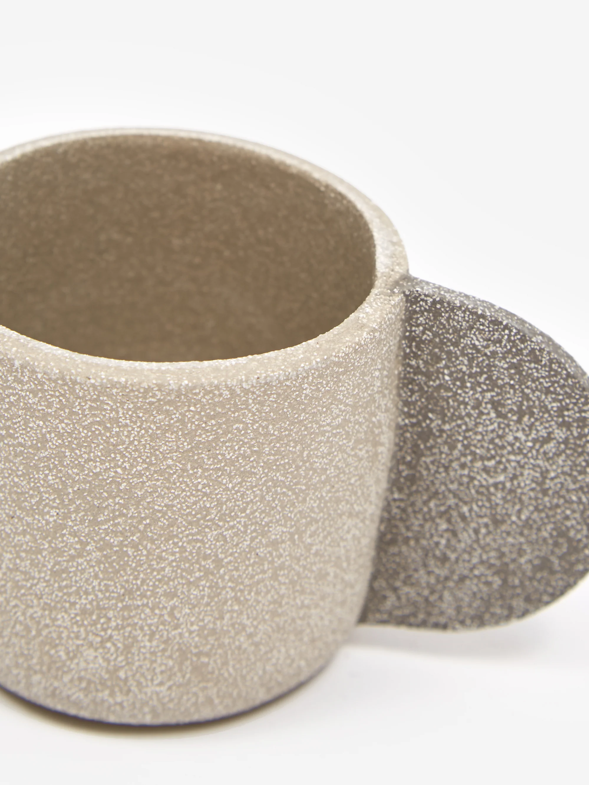 Brutes Ceramics Handmade Espresso Cup - Light Grey - Image 2