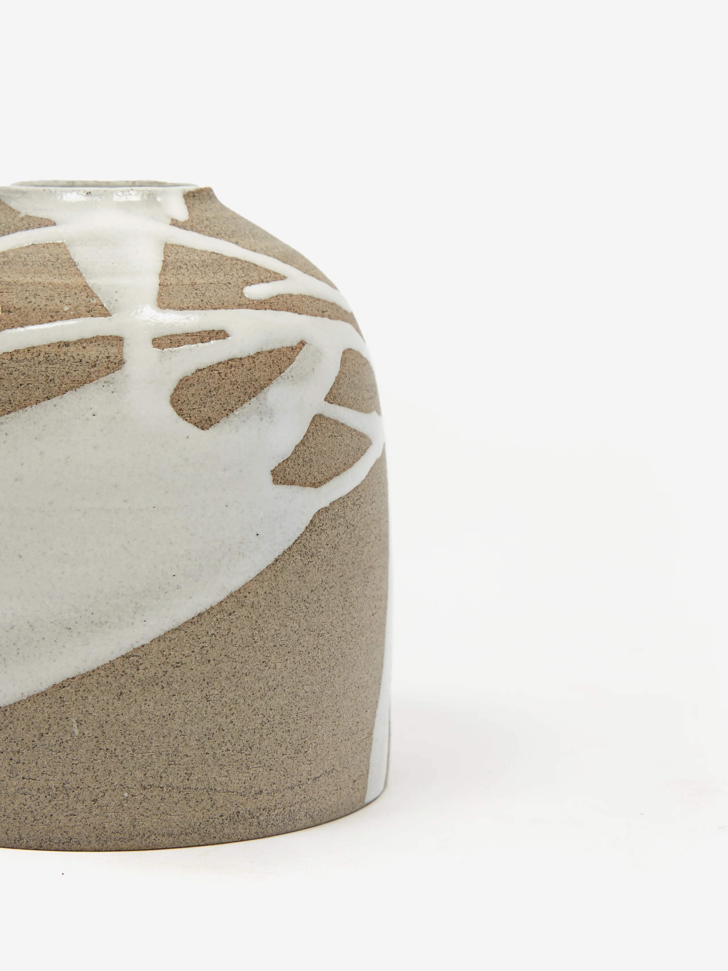 by.noo Handmade Bud Vase - Grey Drip - Image 2