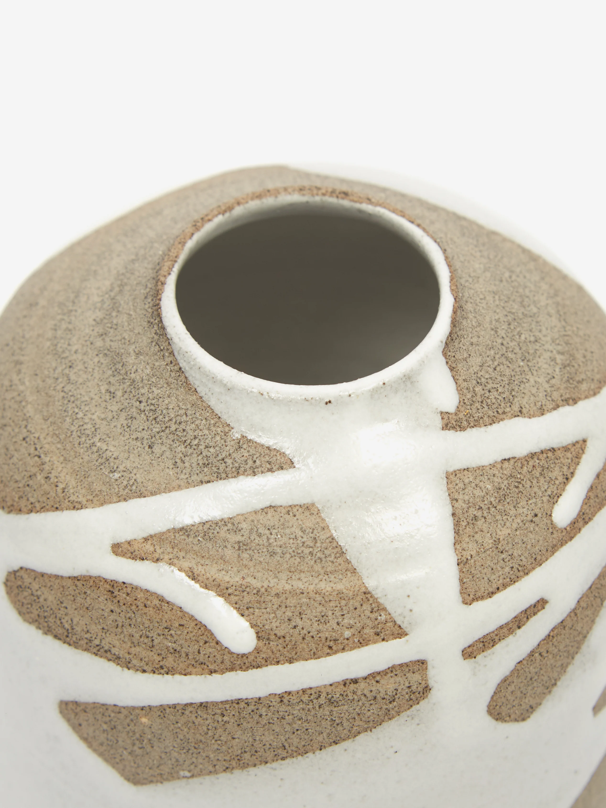 by.noo Handmade Bud Vase - Grey Drip - Image 3