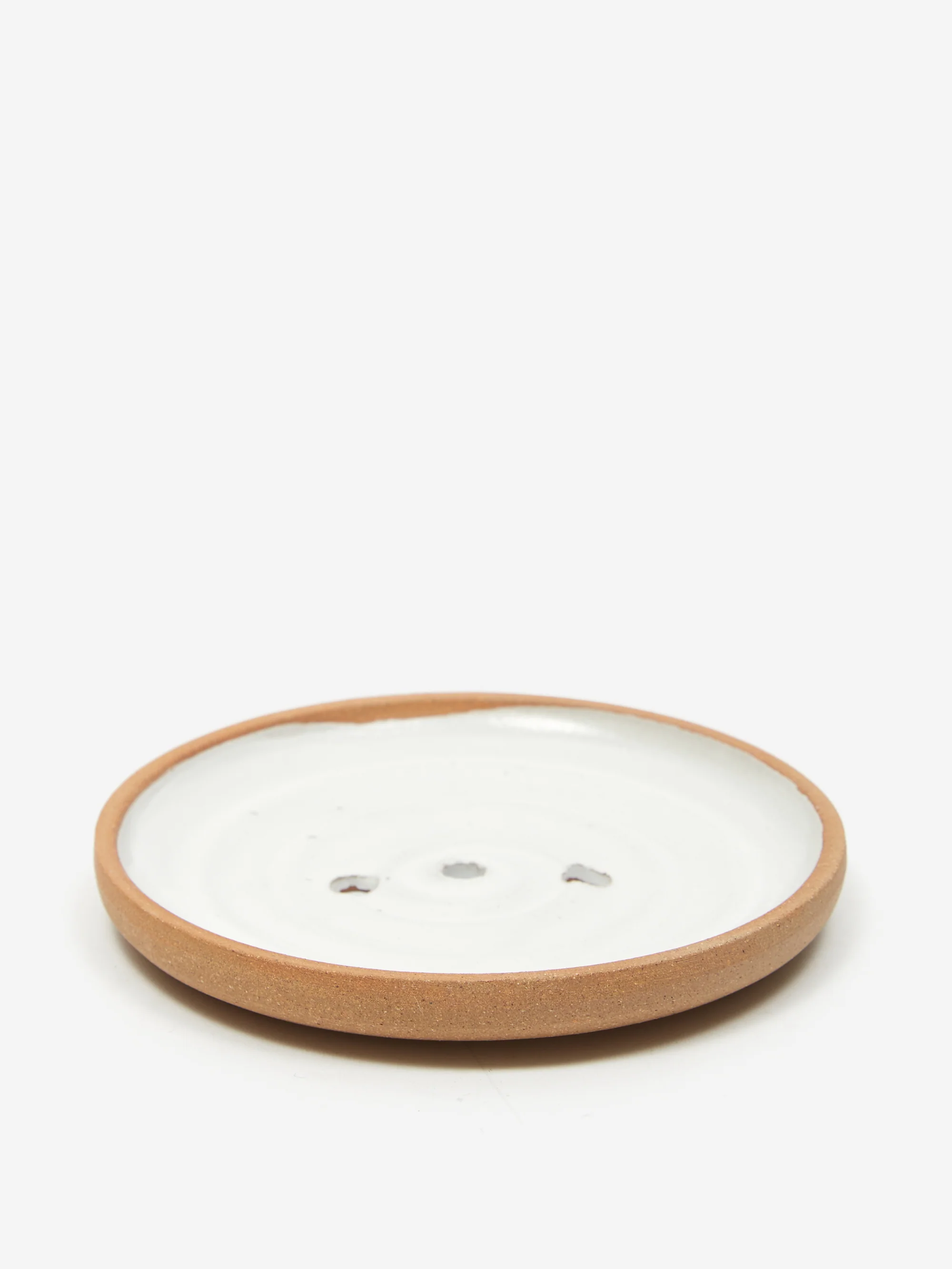 by.noo Handmade Soap Dish - White Drip