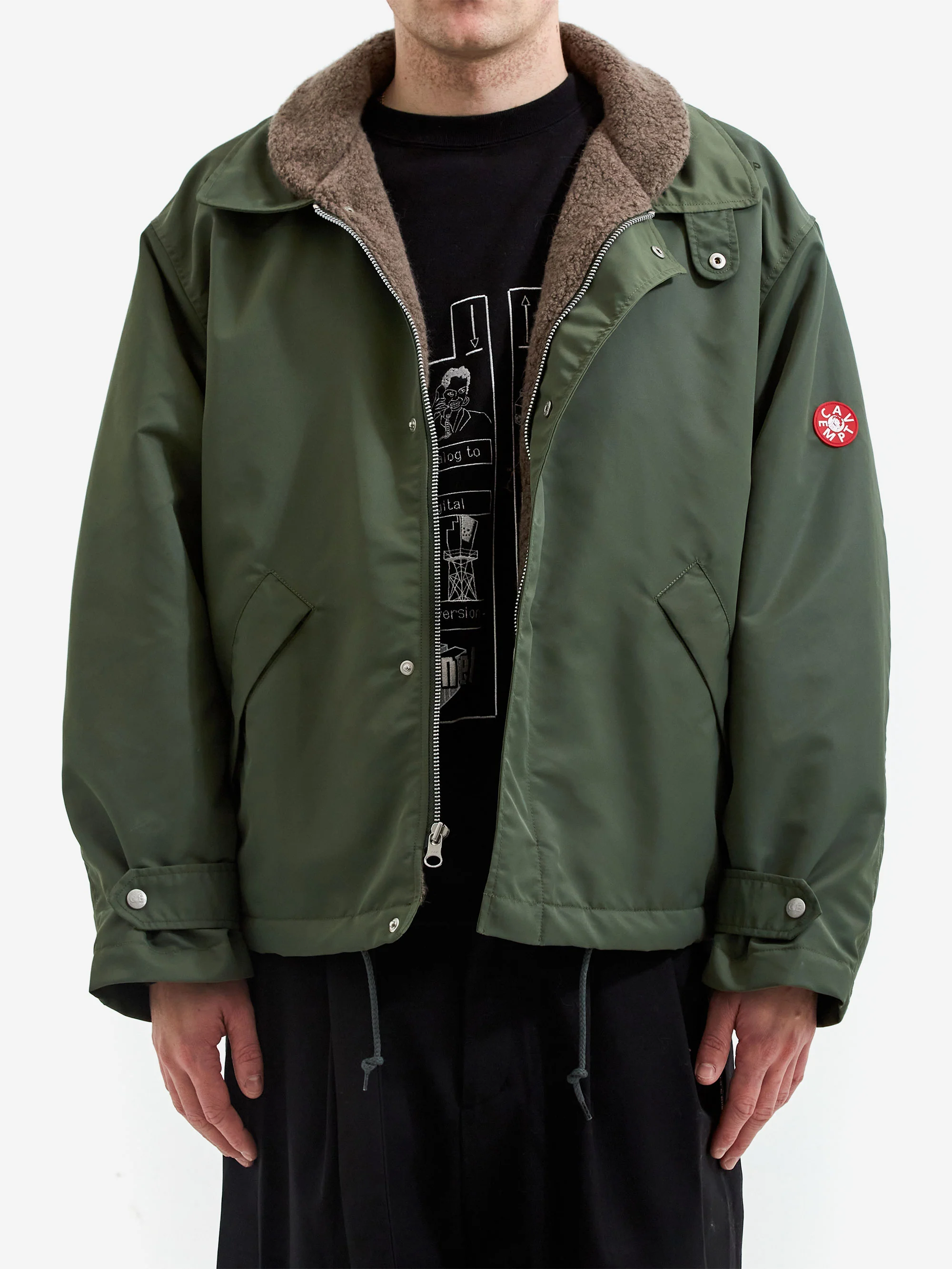 C.E Cav Empt Boa Inner Zip Jacket - Green - Image 2