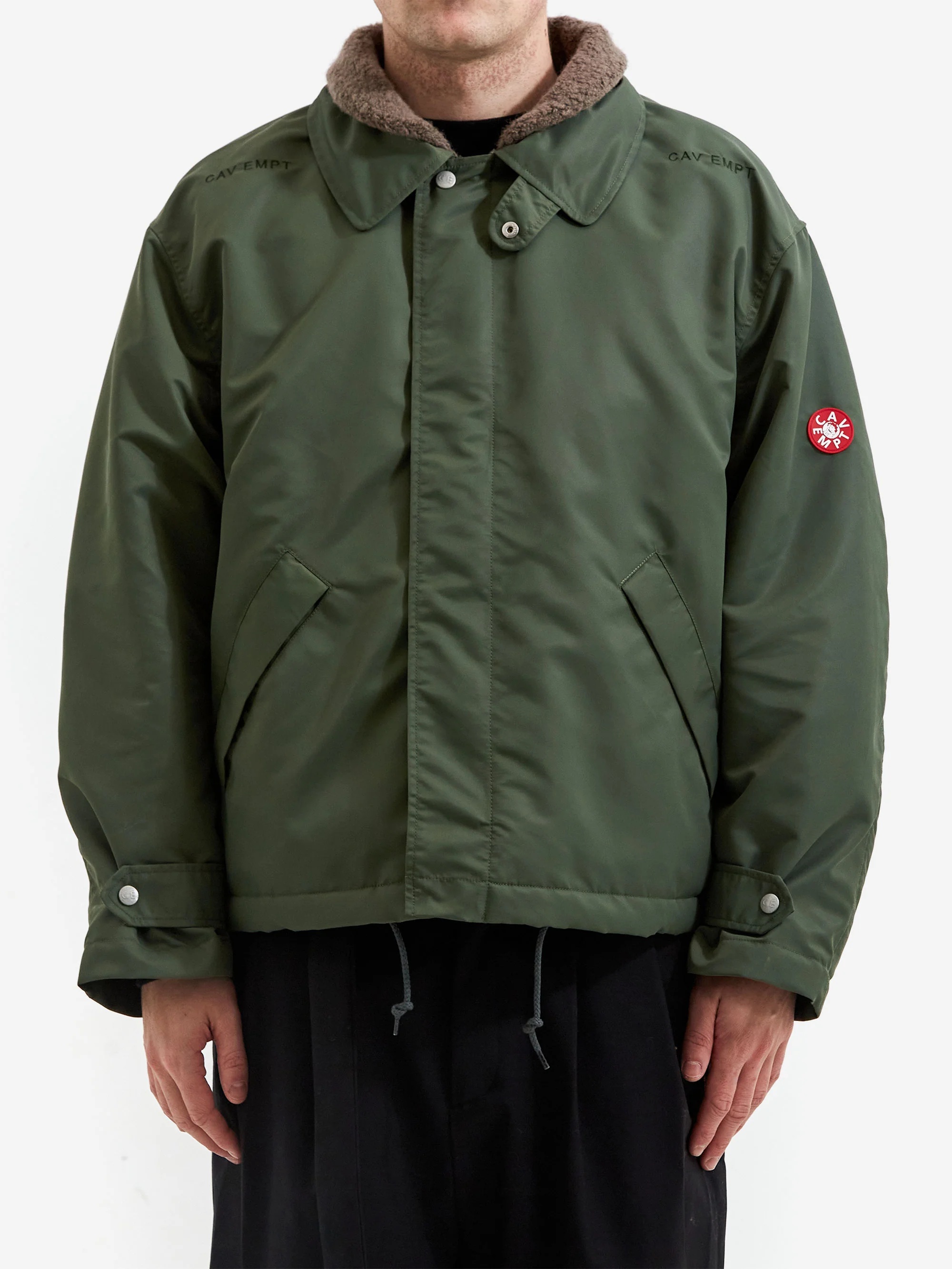C.E Cav Empt Boa Inner Zip Jacket - Green - Image 3