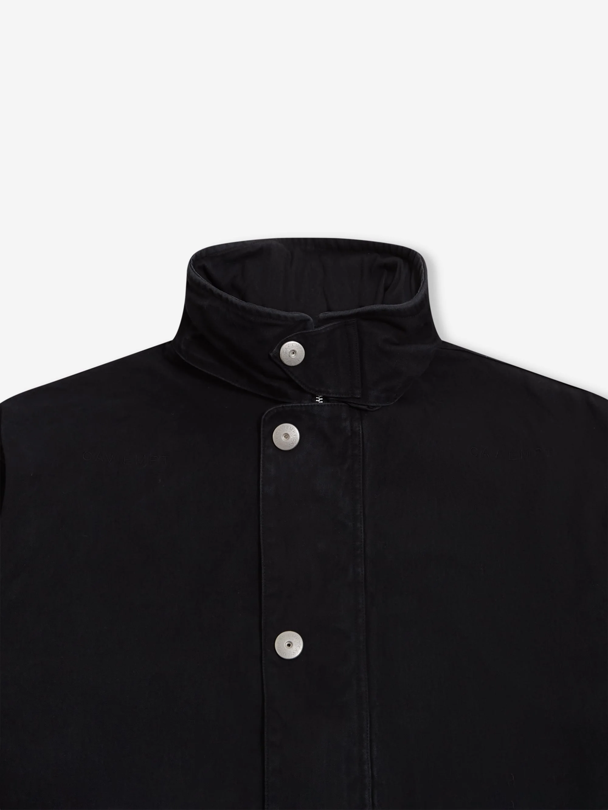 C.E Cav Empt Canvas Casual Zip Jacket - Black - Image 2