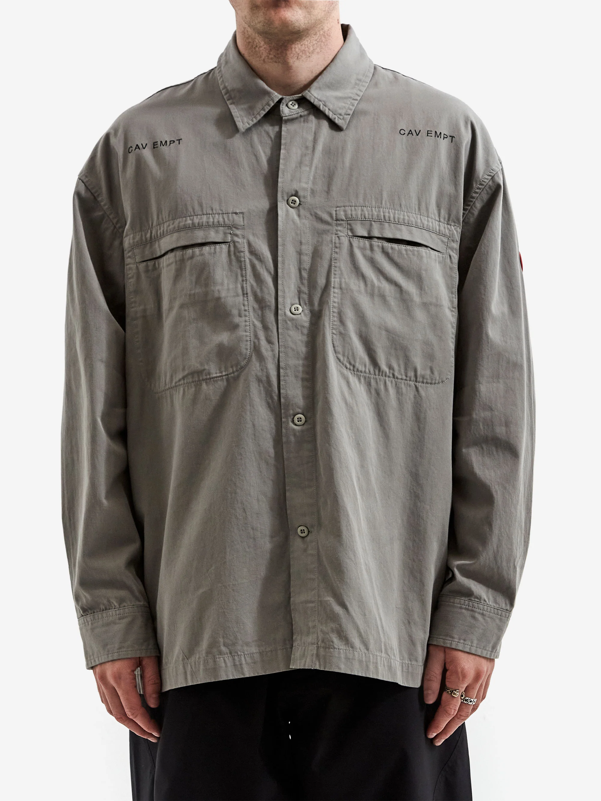 C.E Cav Empt Cotton Casual Shirt - Grey - Image 2
