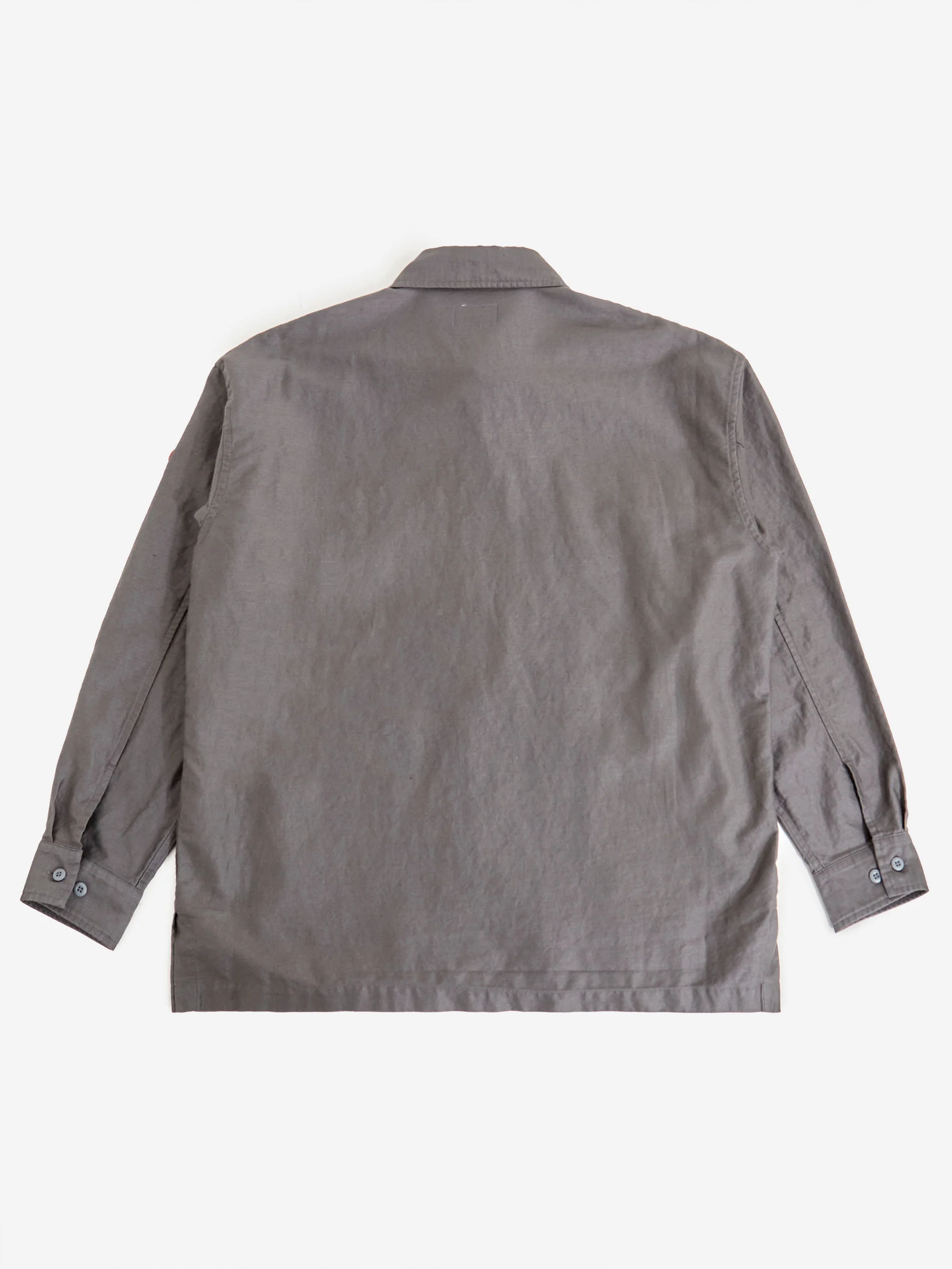C.E Cav Empt Cotton Linen Casual Shirt - Charcoal - Image 5