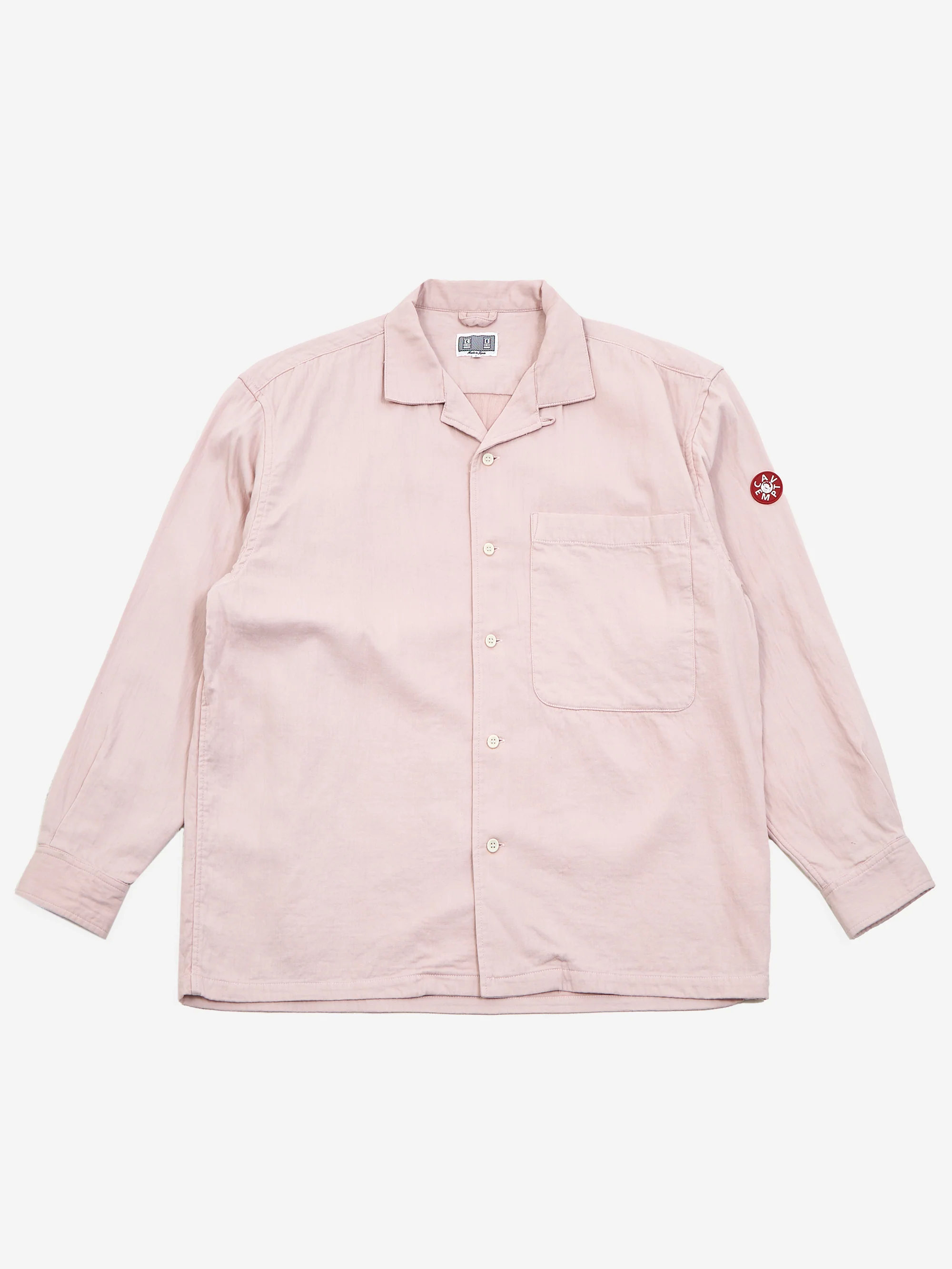 C.E Cav Empt Cotton LPOC Open Shirt - Pink
