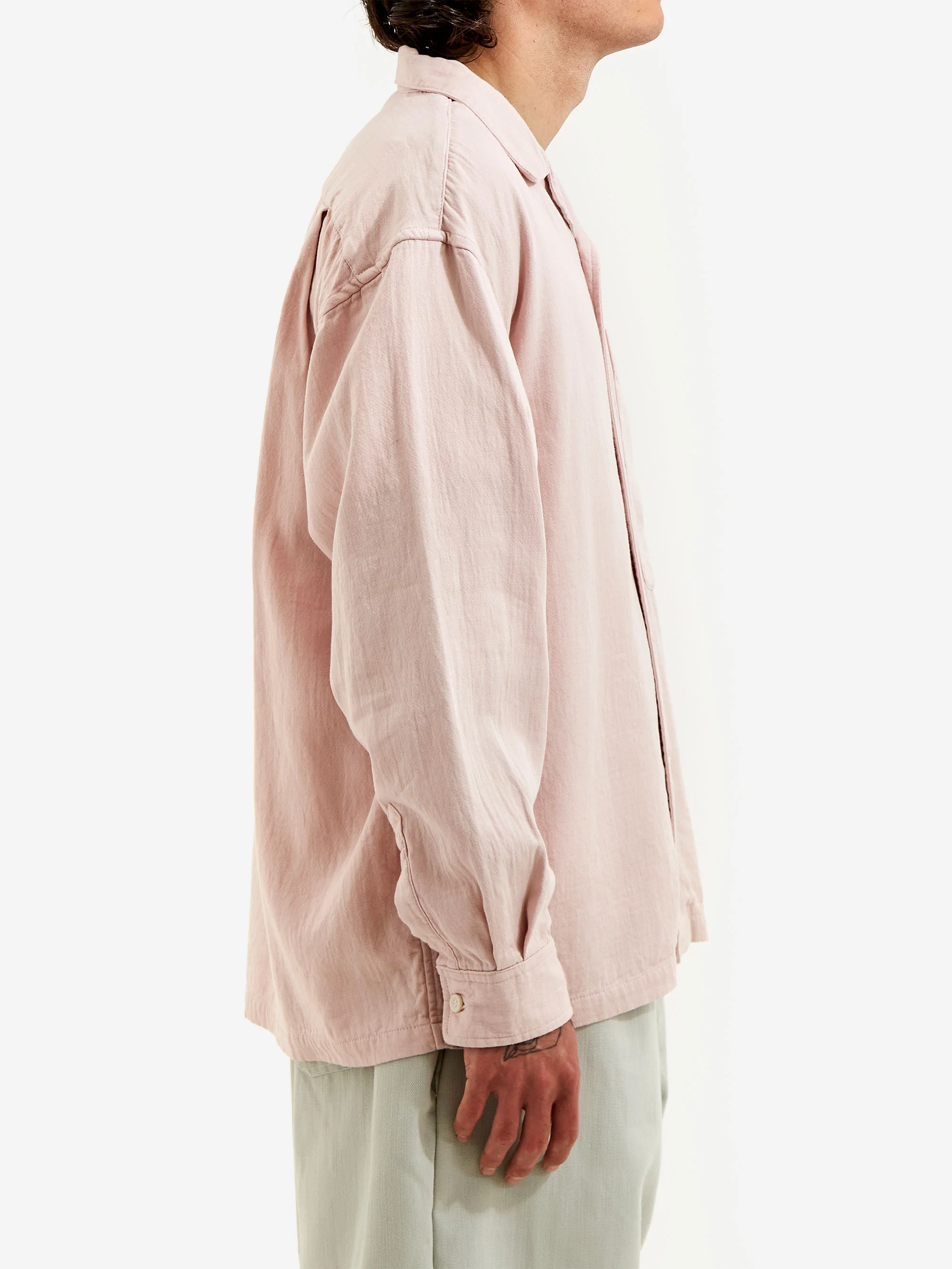 C.E Cav Empt Cotton LPOC Open Shirt - Pink - Image 6