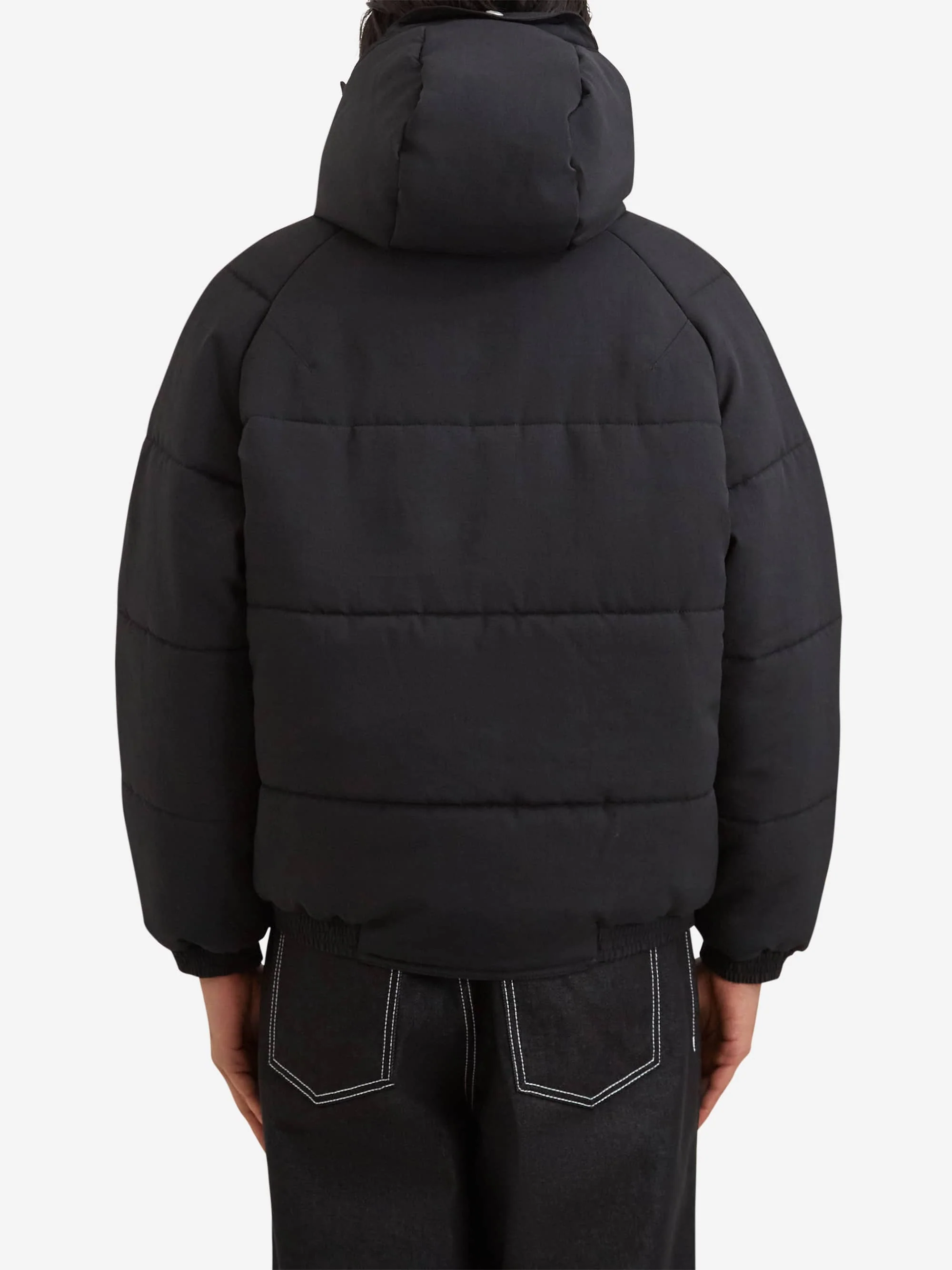 C.E Cav Empt Diagonal Flap Puff Jacket - Black - Image 4