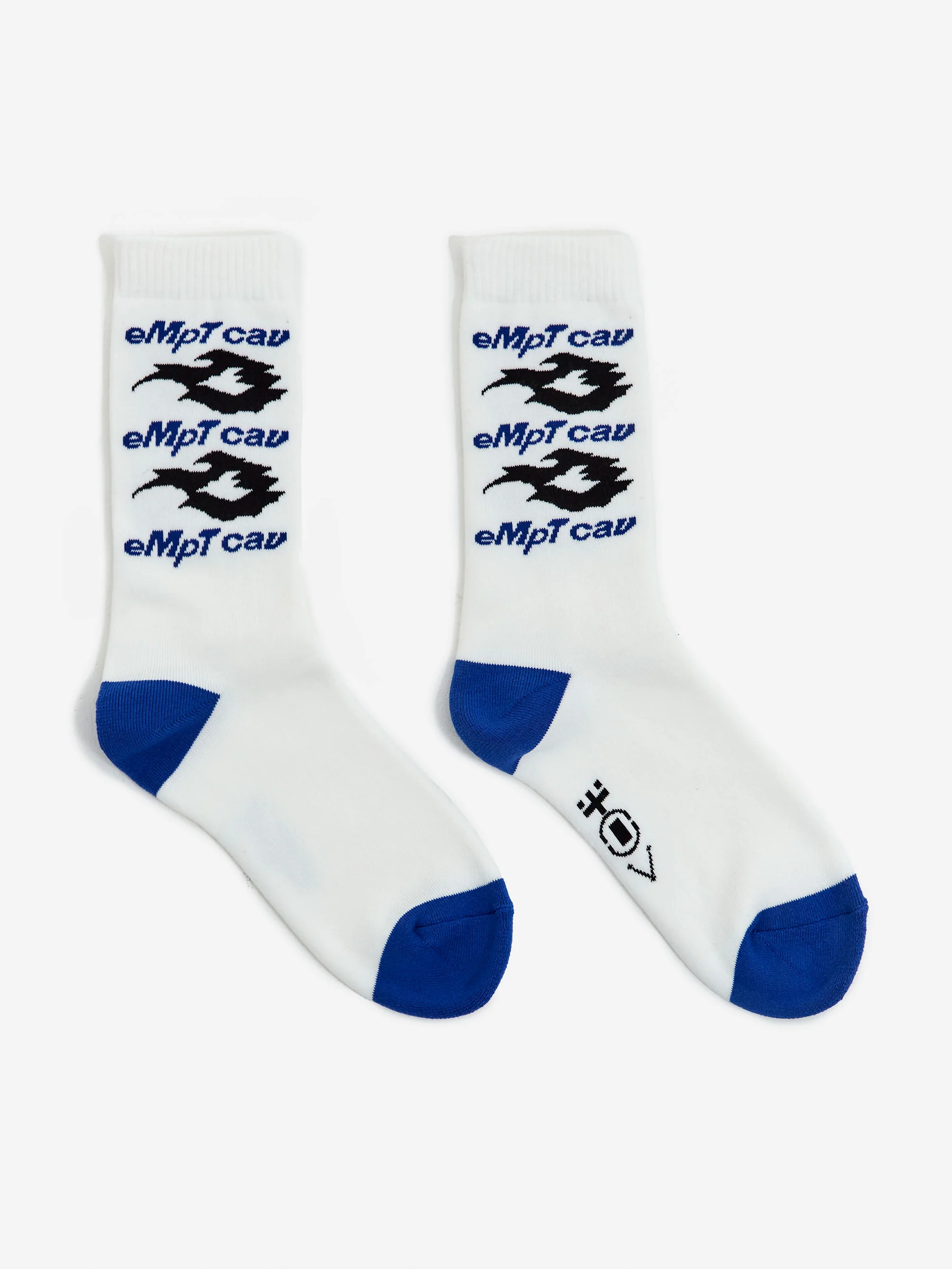 C.E Cav Empt eMpT Cav Fire Socks - White