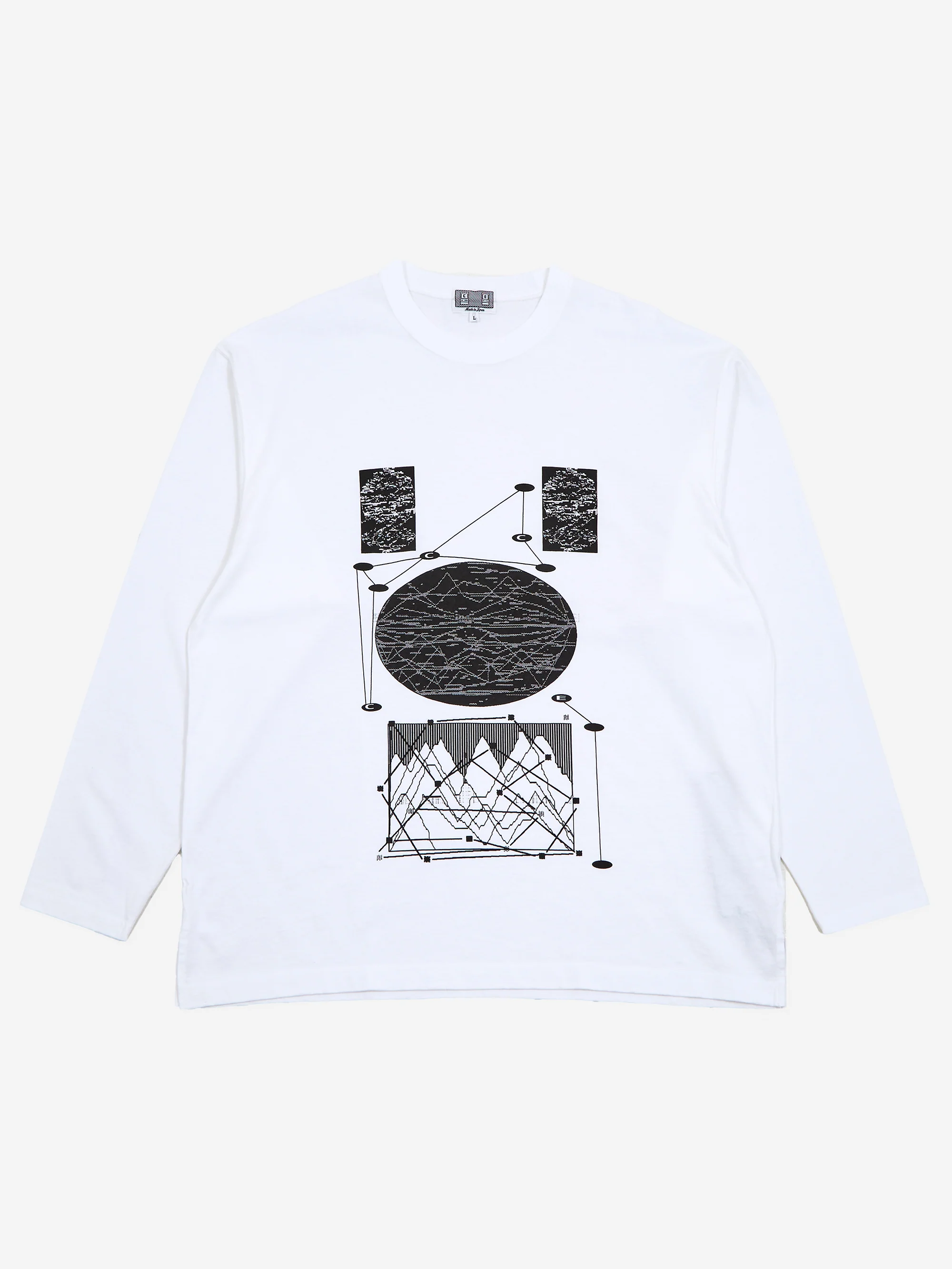 C.E Cav Empt FK dfet Big Long Sleeve T-Shirt - White