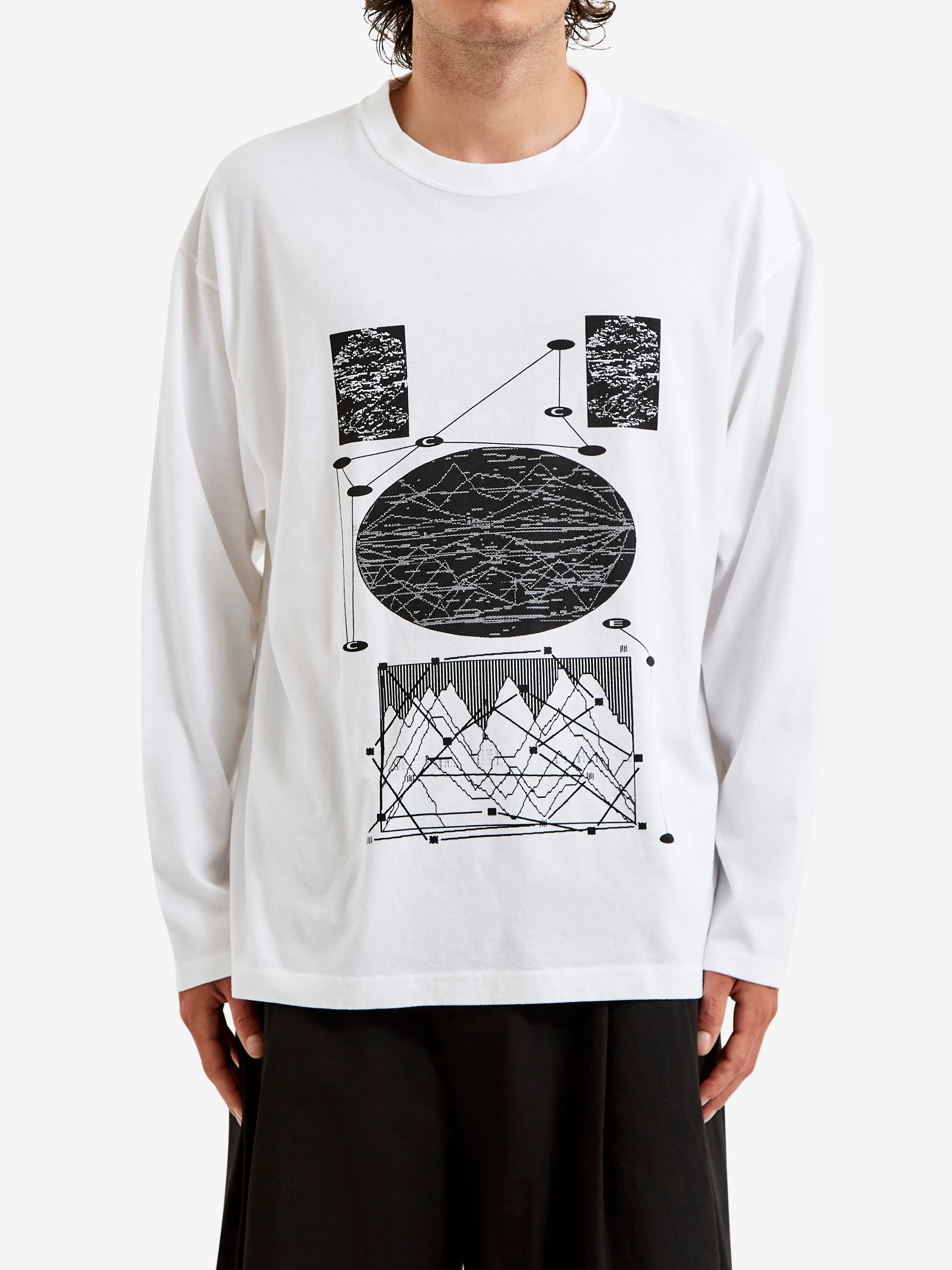 C.E Cav Empt FK dfet Big Long Sleeve T-Shirt - White - Image 2