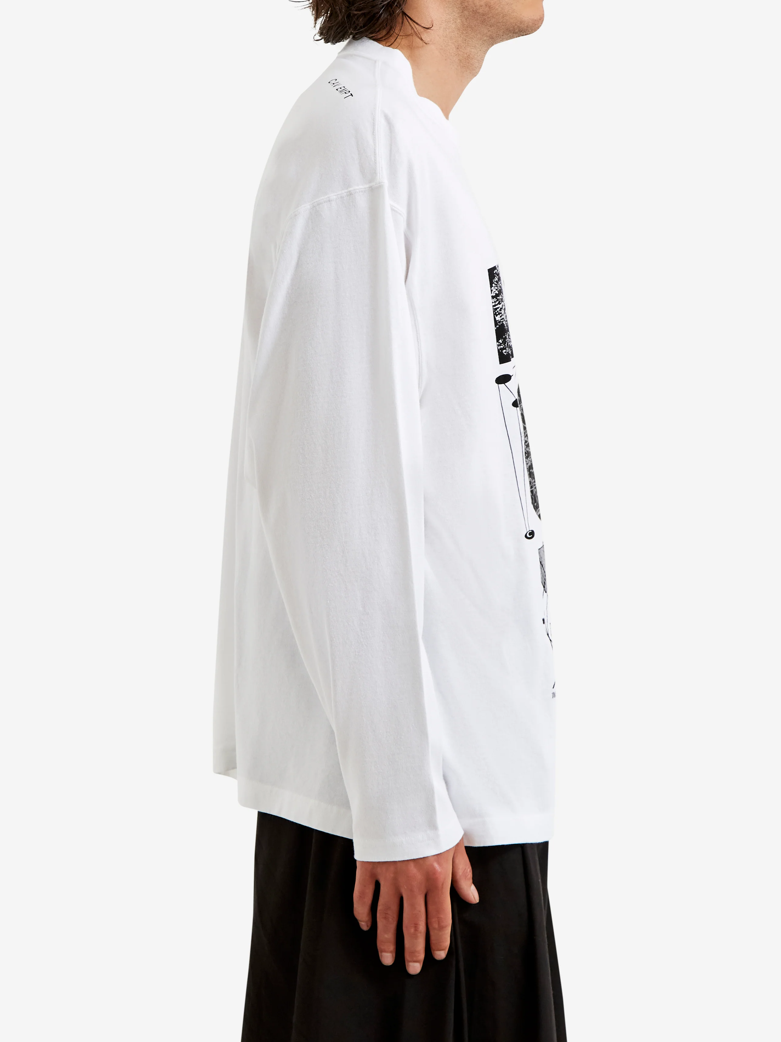 C.E Cav Empt FK dfet Big Long Sleeve T-Shirt - White - Image 5