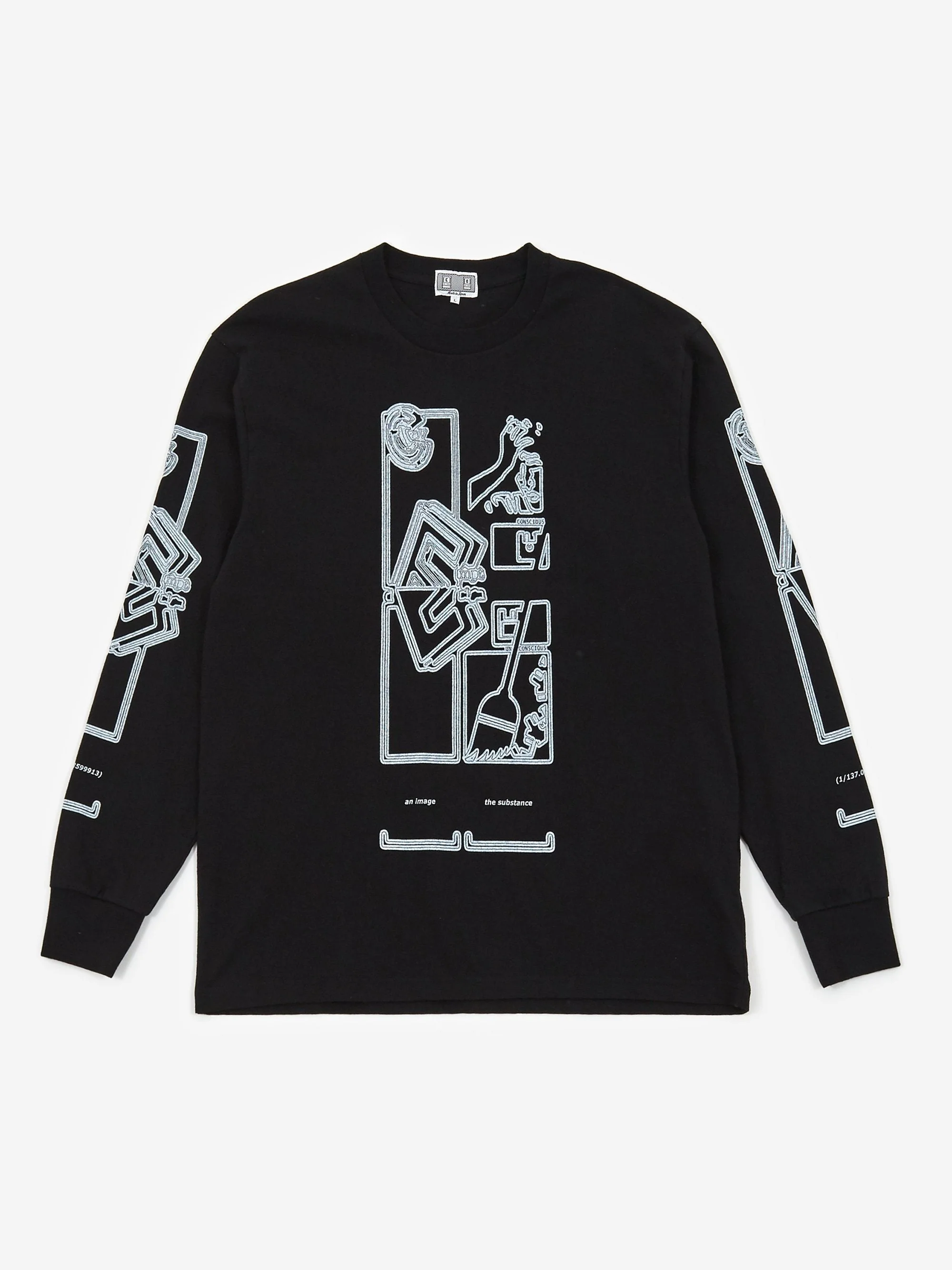 C.E Cav Empt MD Fragments Longsleeve T-Shirt - Black - Image 2