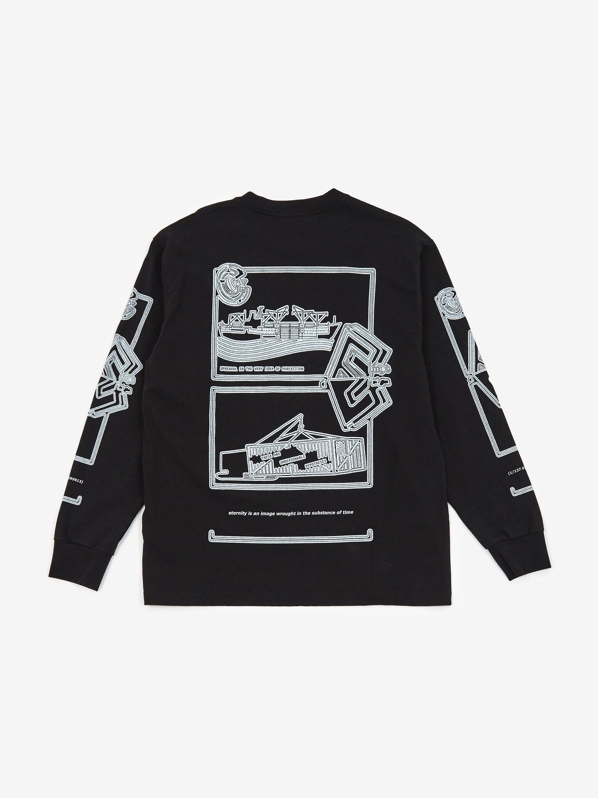 C.E Cav Empt MD Fragments Longsleeve T-Shirt - Black - Image 5