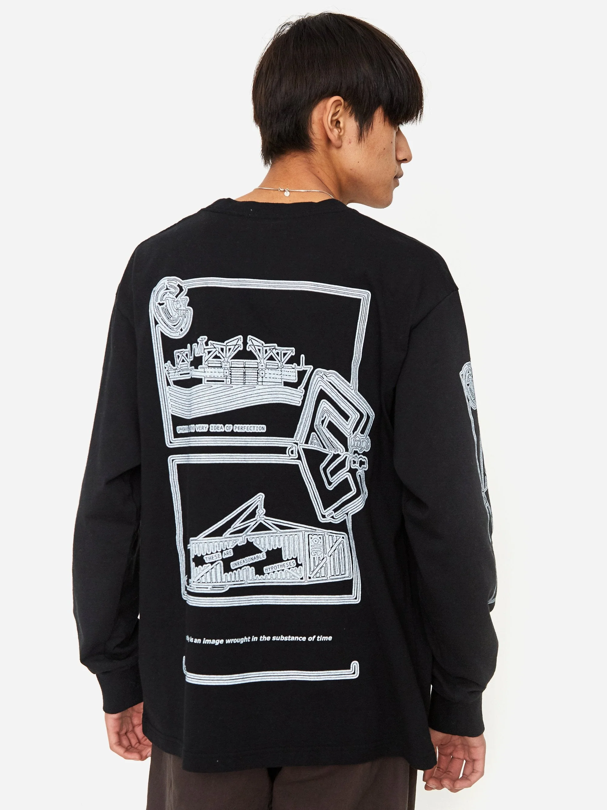 C.E Cav Empt MD Fragments Longsleeve T-Shirt - Black - Image 8