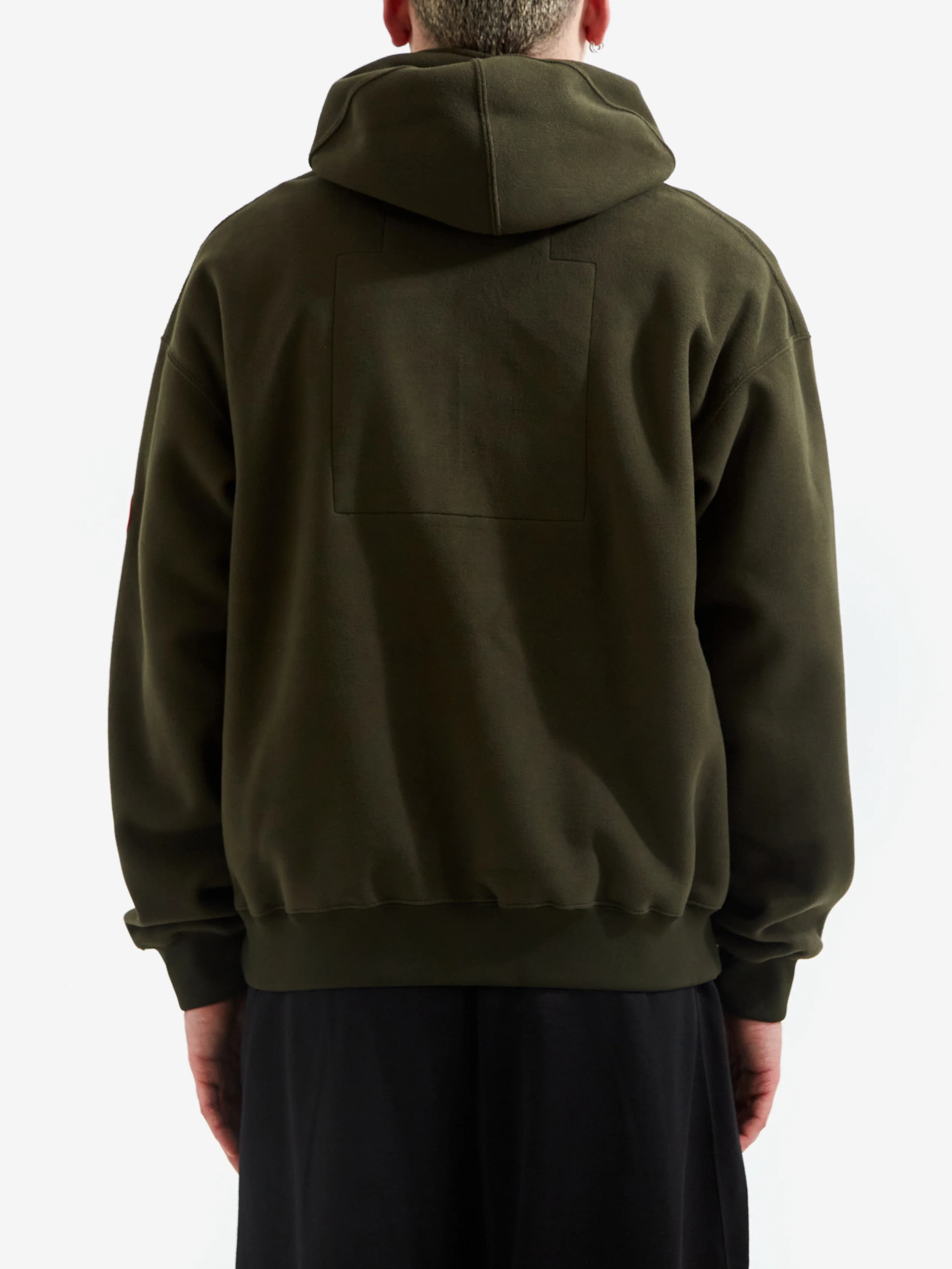 C.E Cav Empt Neck Snap Fleece Hoody - Green - Image 6