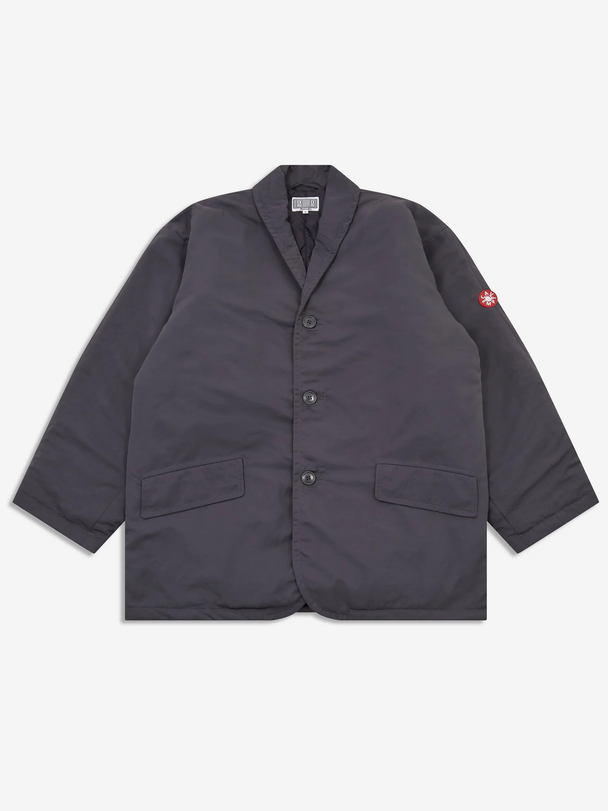 C.E Cav Empt Nylon Button Coat - Charcoal