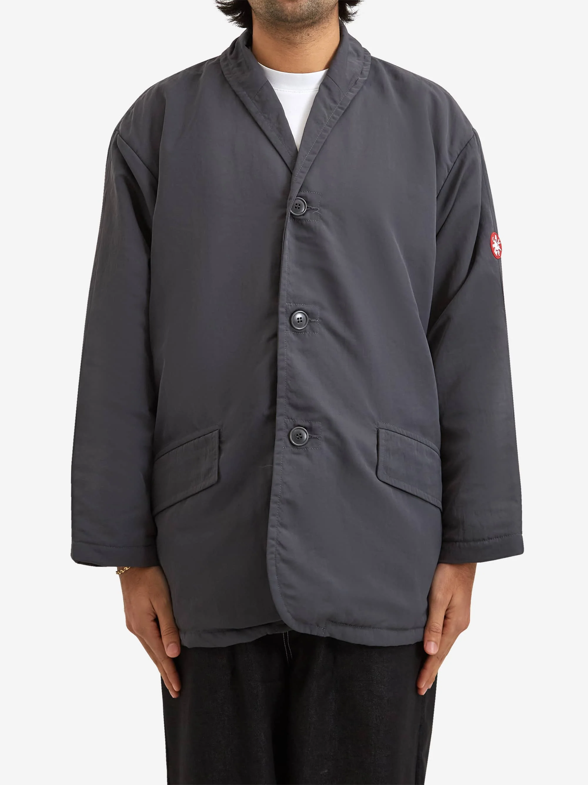 C.E Cav Empt Nylon Button Coat - Charcoal - Image 2