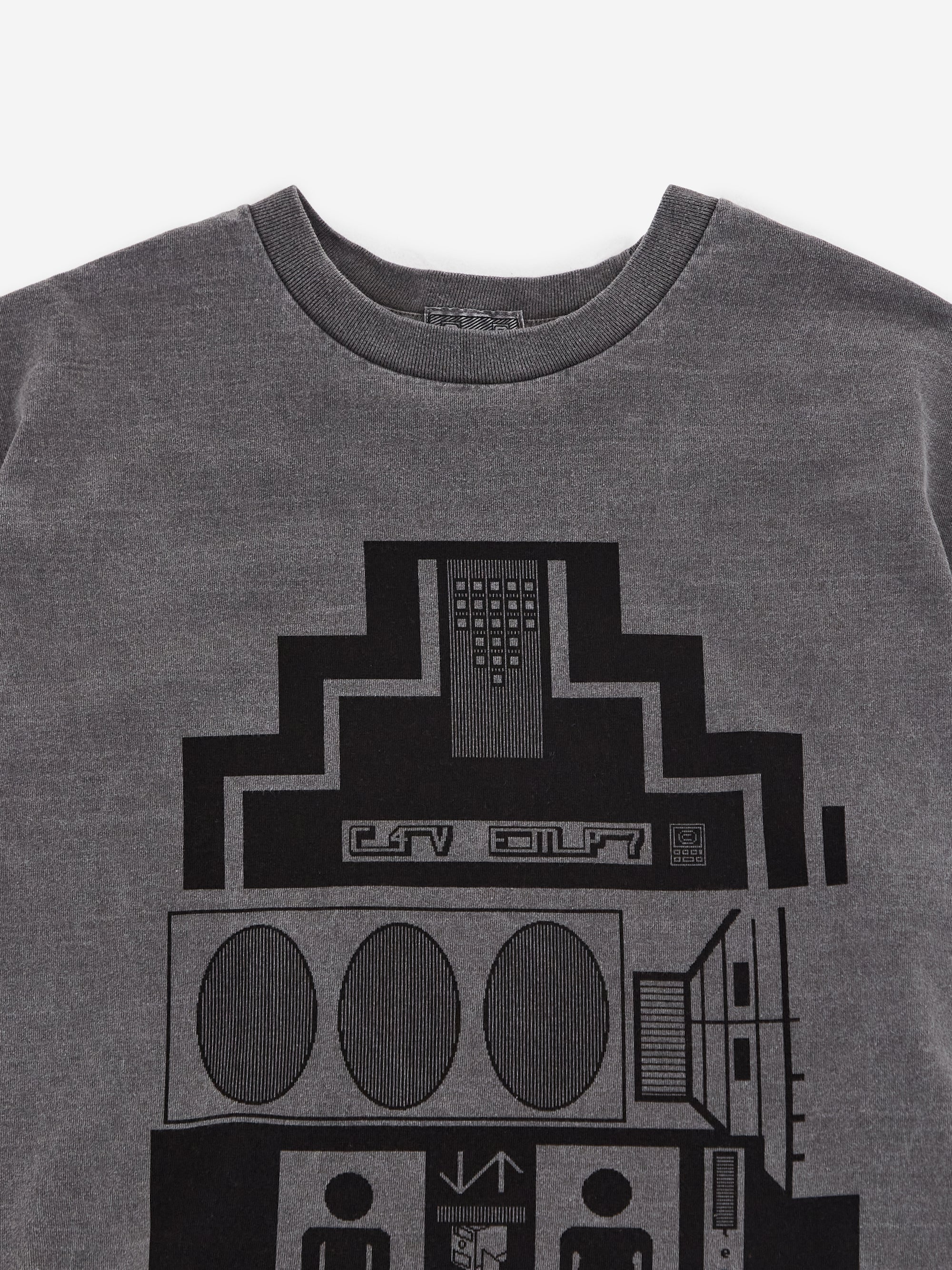 C.E Cav Empt Overdye C4V EMP7 T-Shirt - Charcoal - Image 3