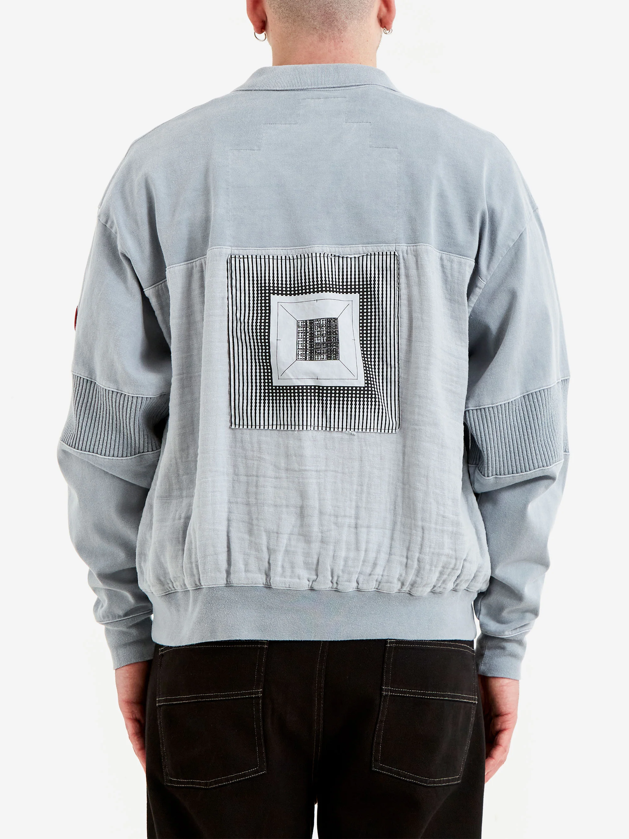 C.E Cav Empt Overdye Collared Light Crew Neck - Grey - Image 6