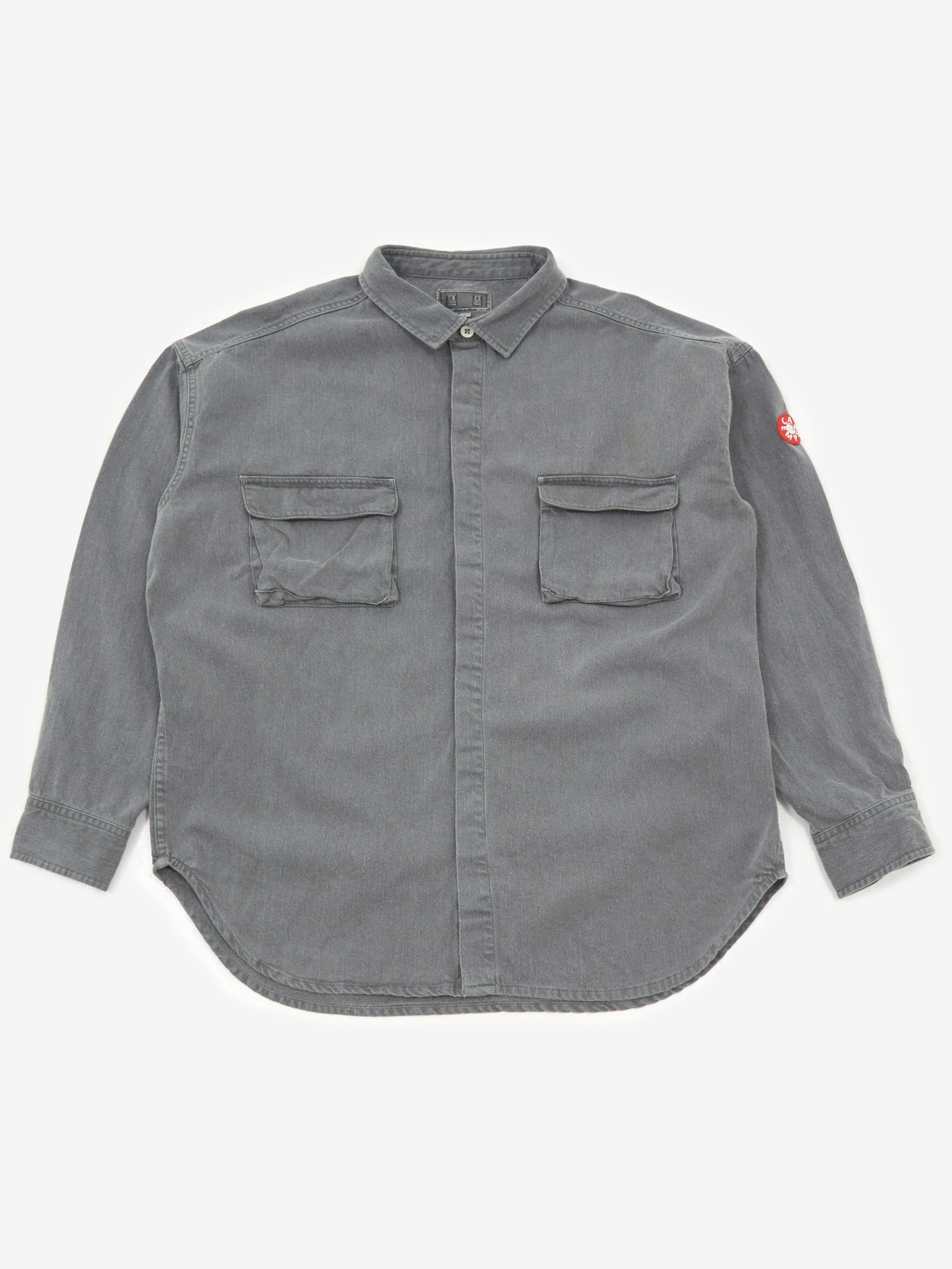 C.E Cav Empt Overdye Colour Denim Big Shirt - Green
