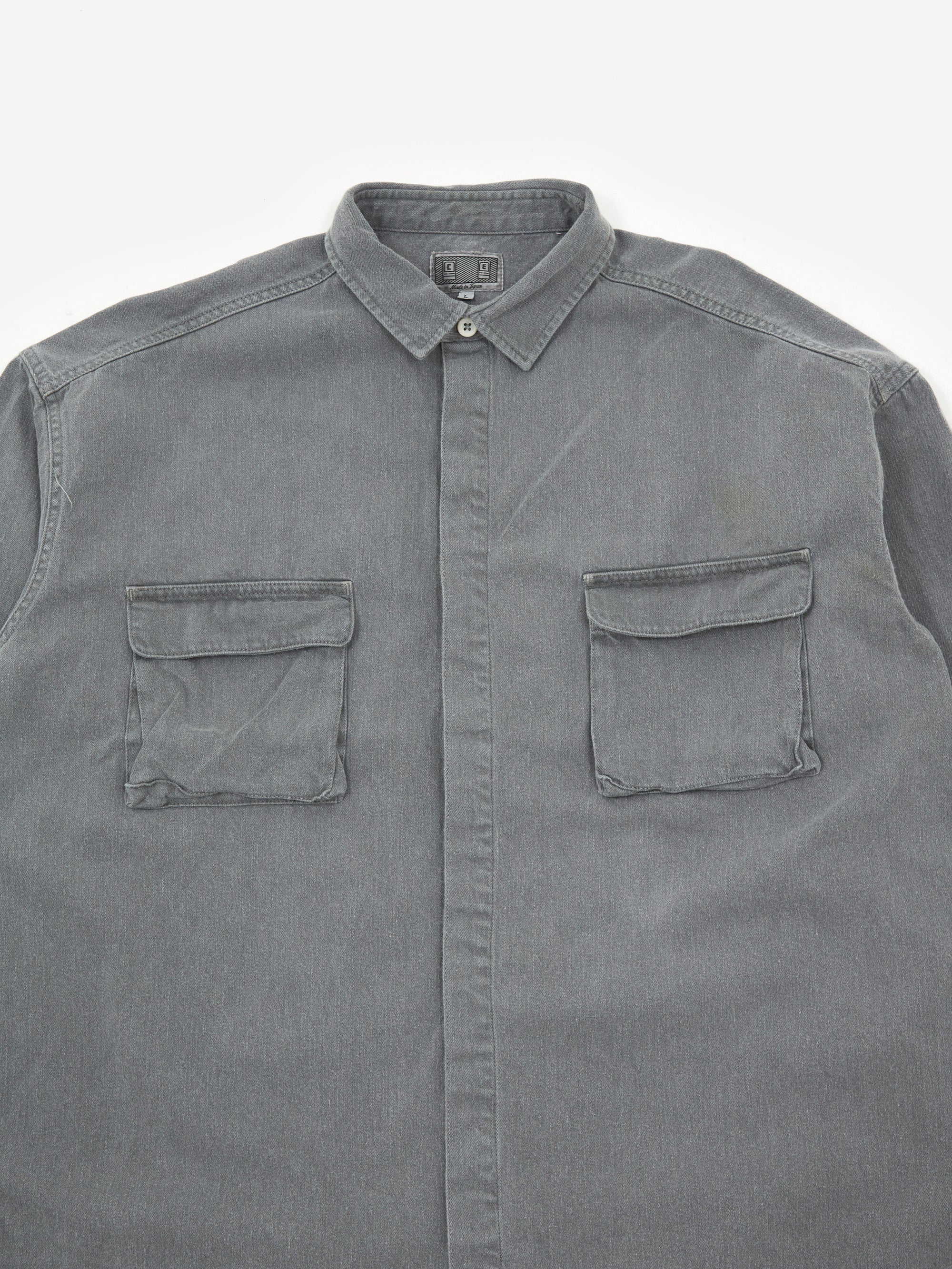 C.E Cav Empt Overdye Colour Denim Big Shirt - Green - Image 3