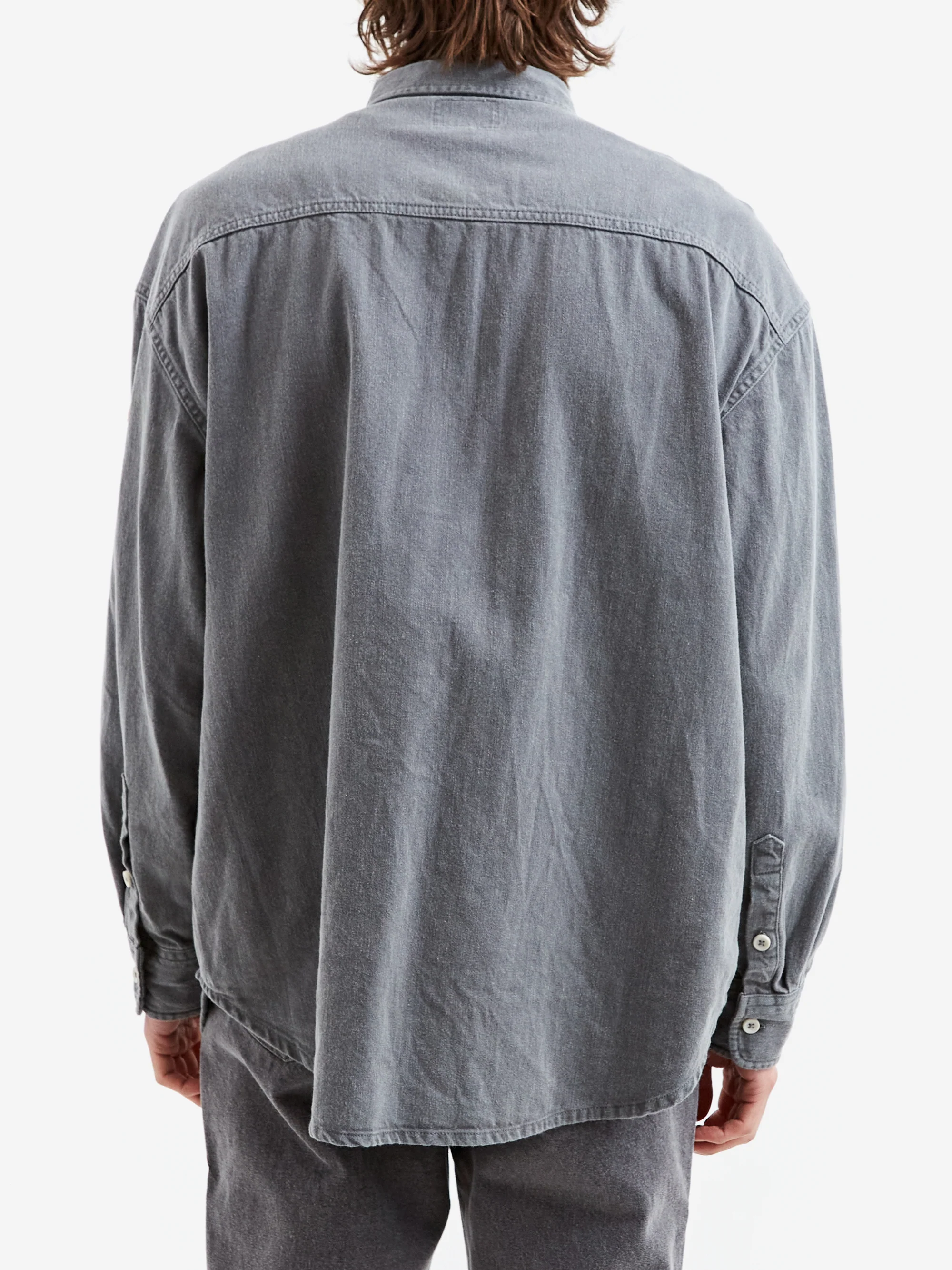 C.E Cav Empt Overdye Colour Denim Big Shirt - Green - Image 6