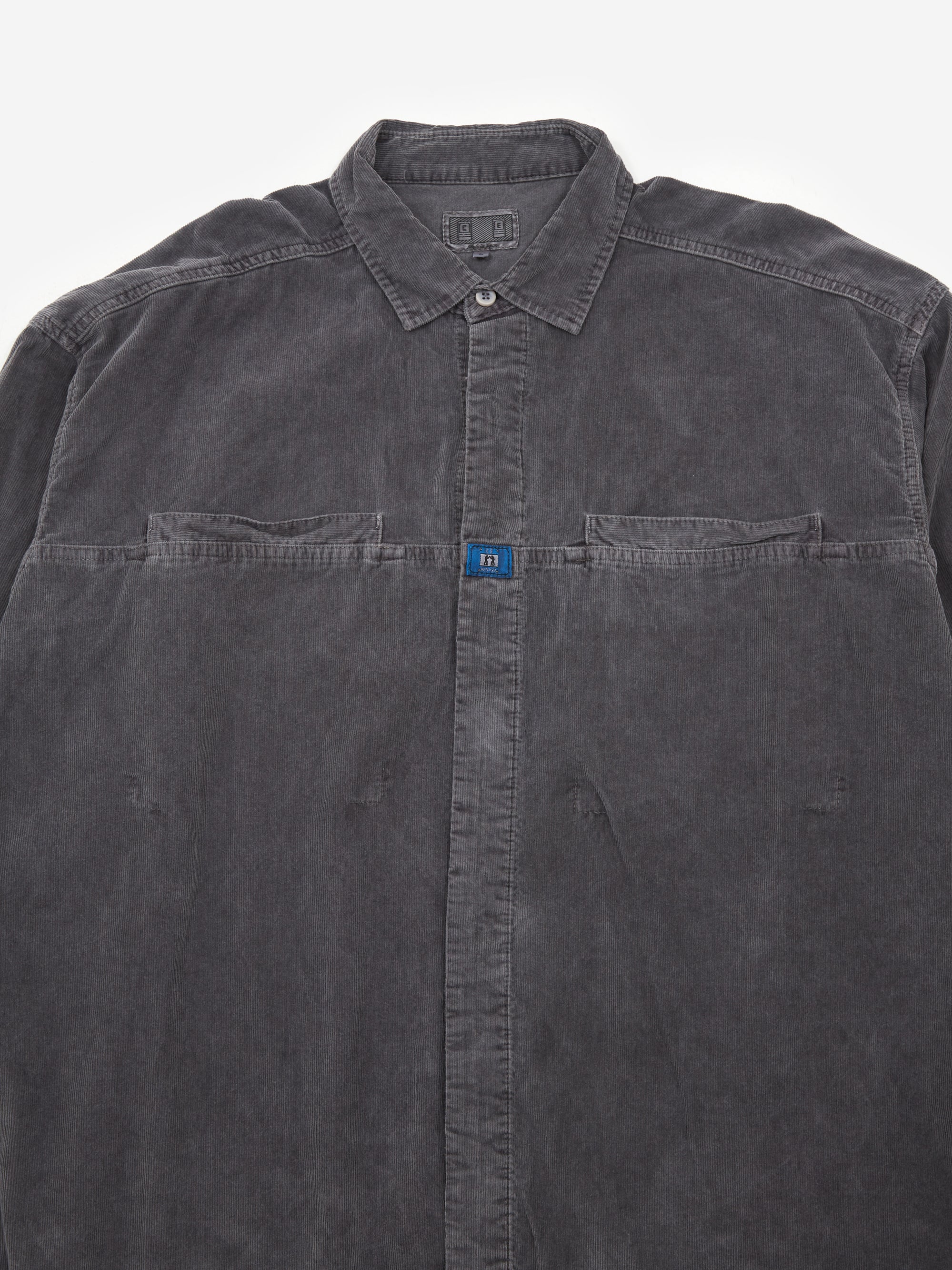 C.E Cav Empt Overdye Cord Design Big Shirt - Charcoal - Image 3