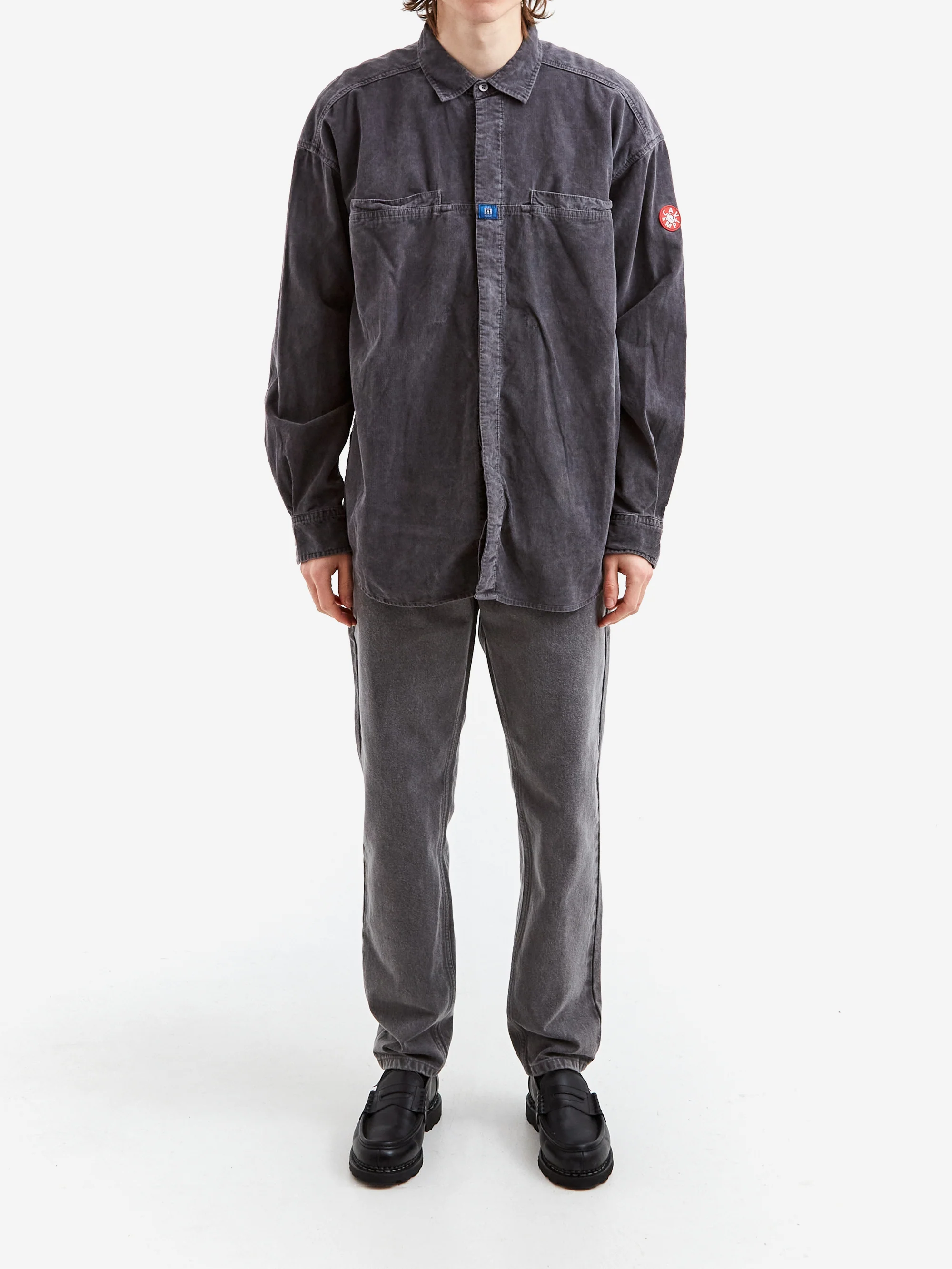 C.E Cav Empt Overdye Cord Design Big Shirt - Charcoal - Image 7