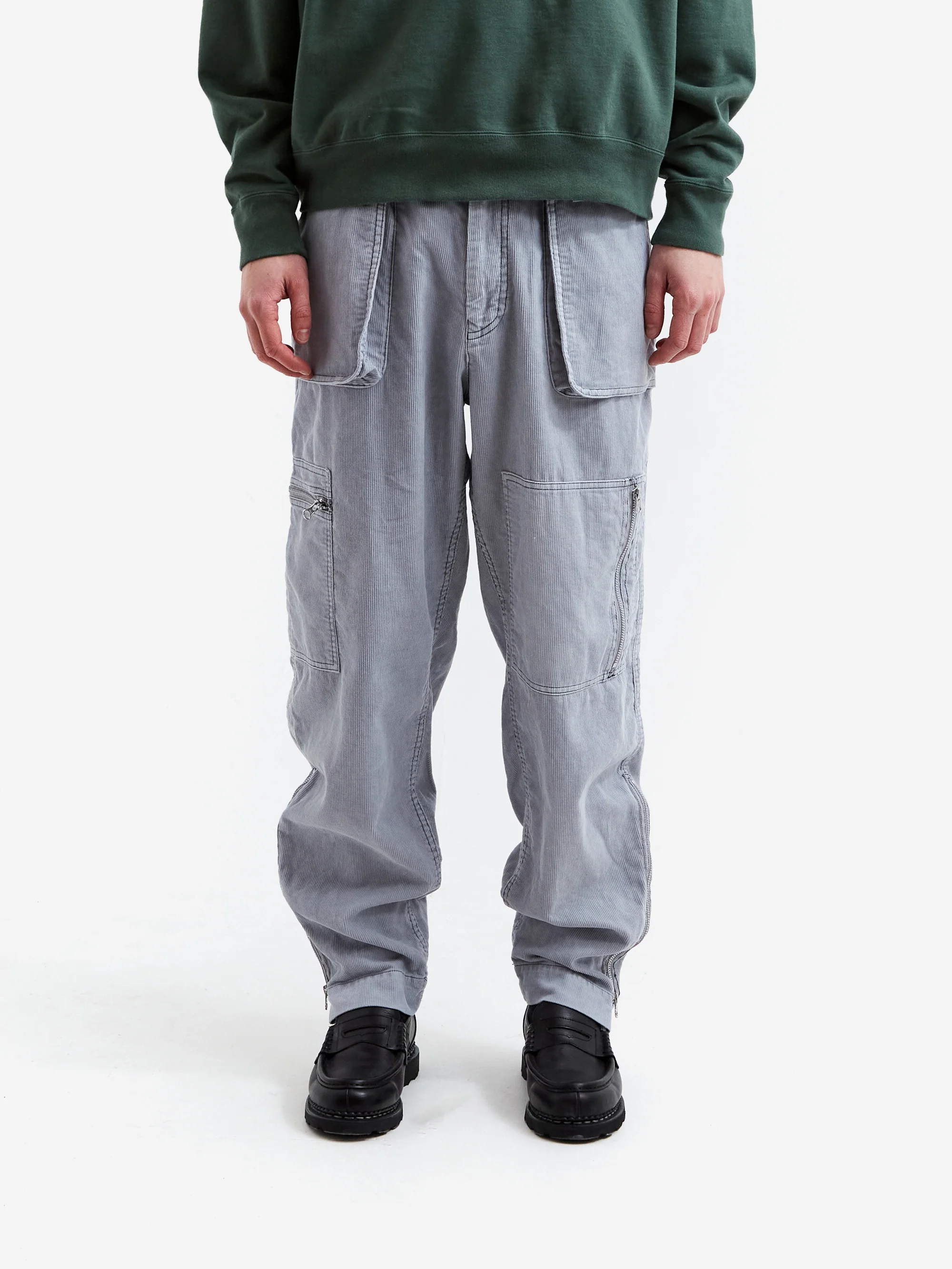 C.E Cav Empt Overdye Cord Yossarian Pants #5 - Grey - Image 2