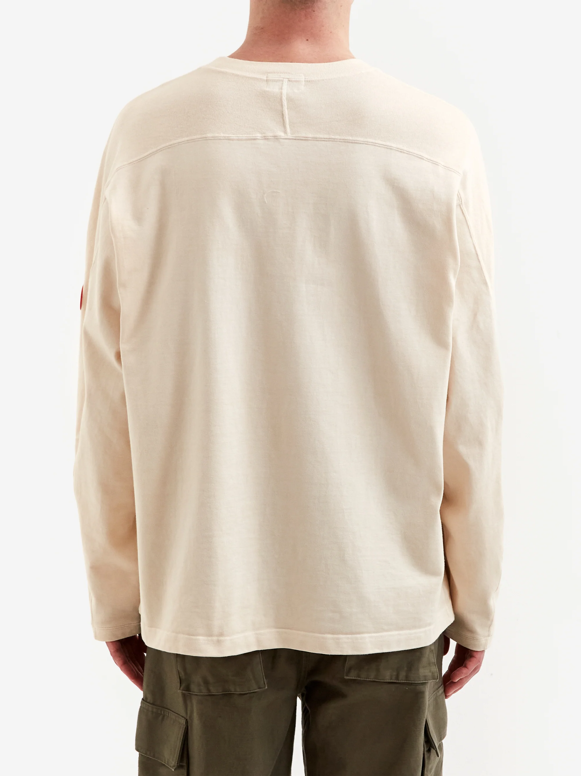 C.E Cav Empt Overdye Forward Line Heavy Long Sleeve T-Shirt - Beige - Image 6