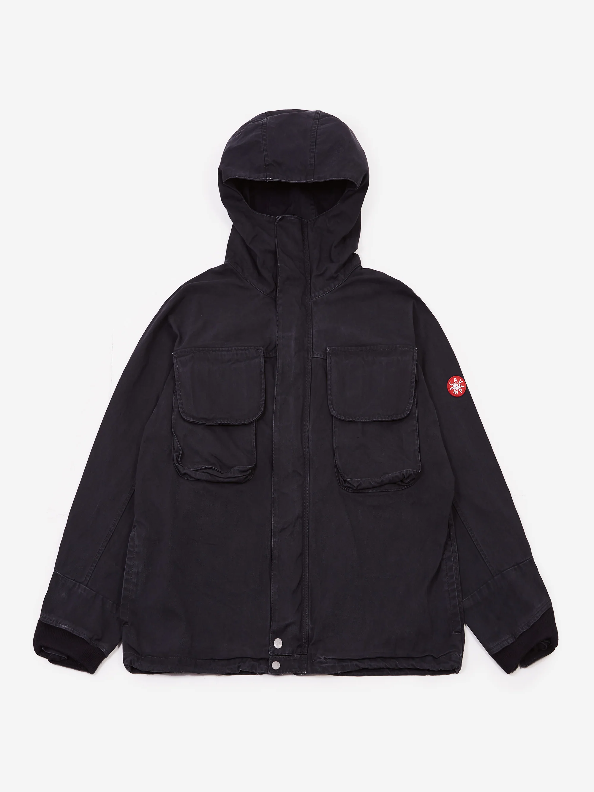C.E Cav Empt Overdye Hood Zip Jacket - Charcoal