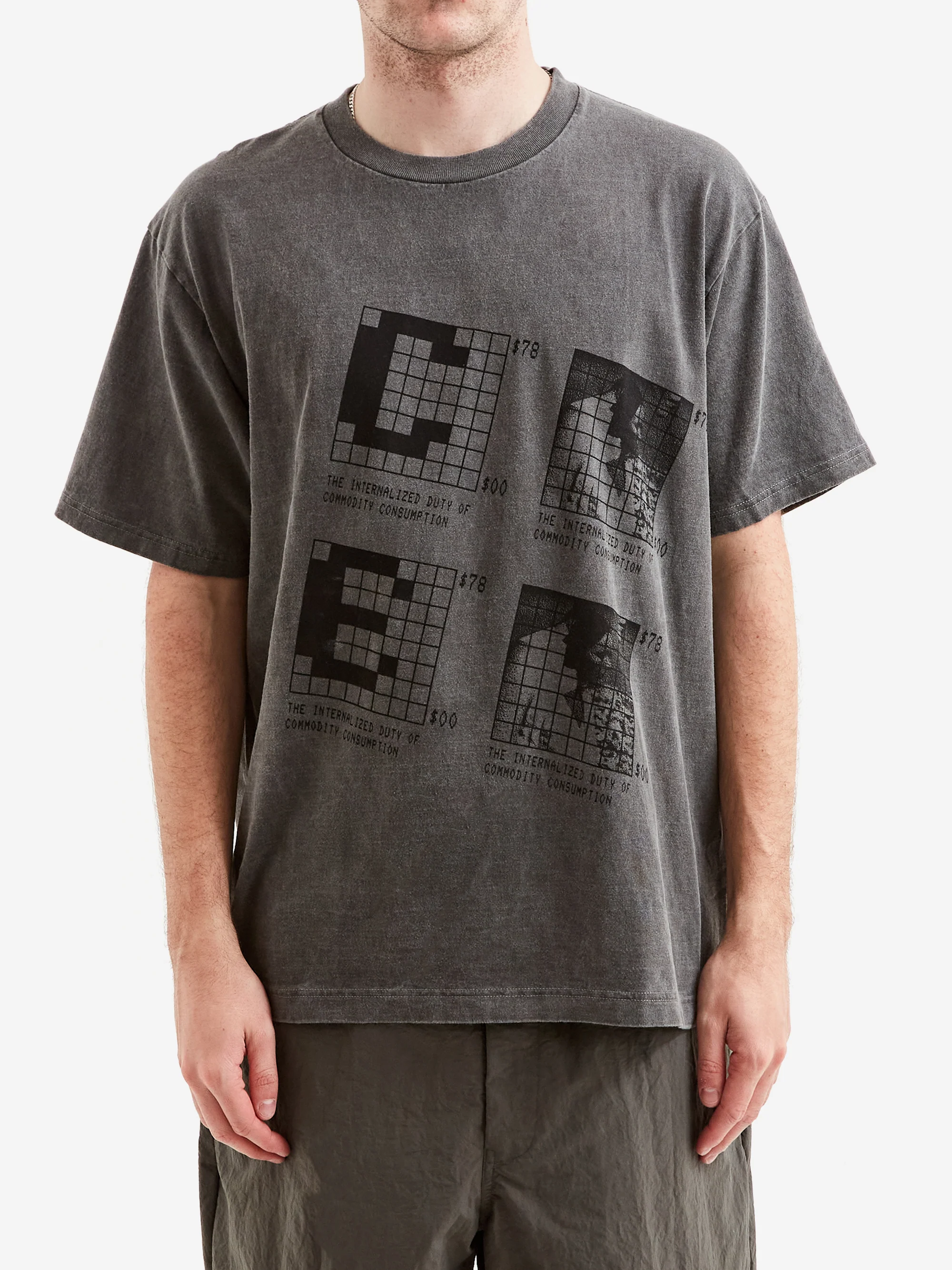 C.E Cav Empt Overdye Internalized Duty T-Shirt - Charcoal - Image 2
