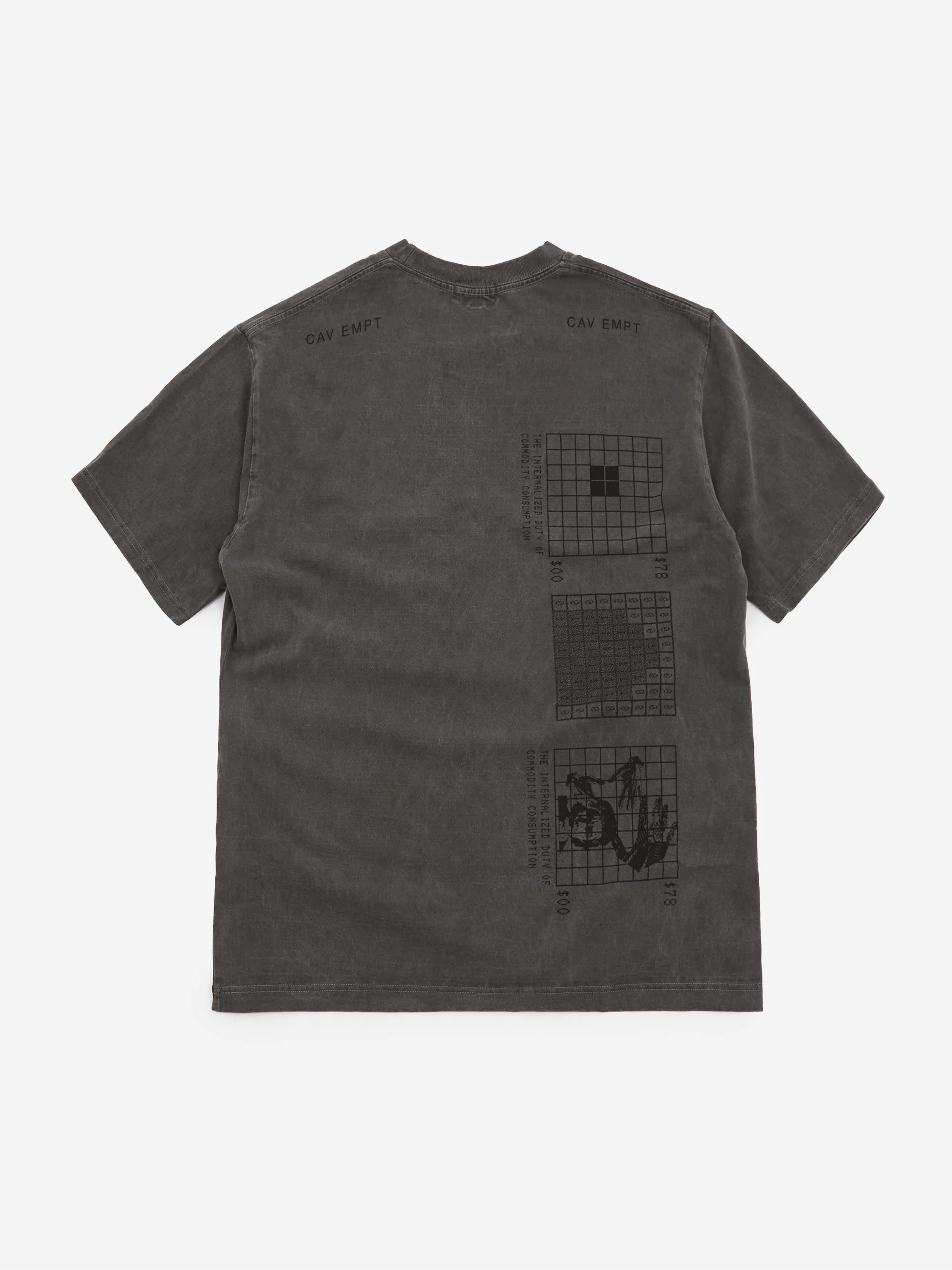 C.E Cav Empt Overdye Internalized Duty T-Shirt - Charcoal - Image 4